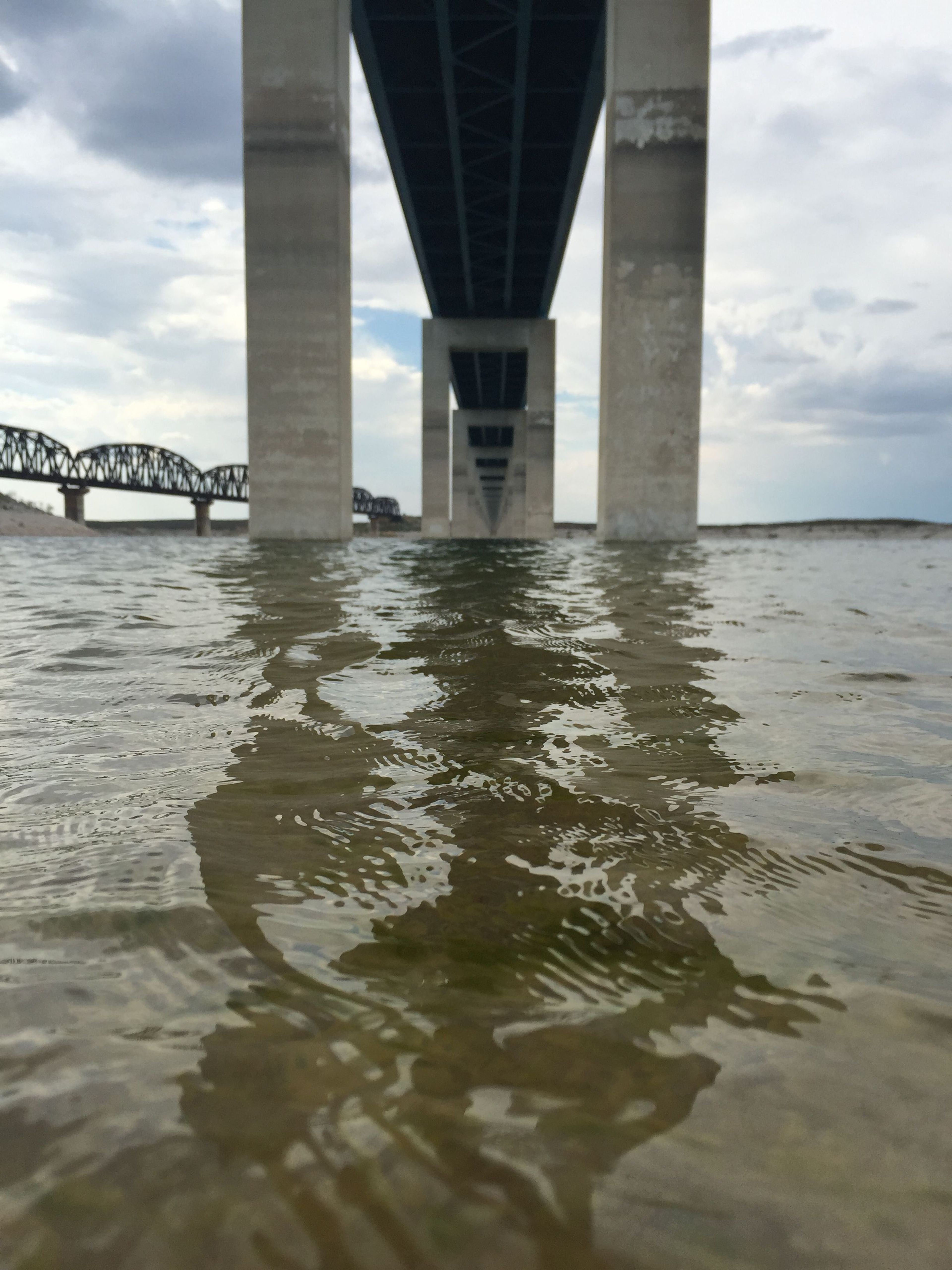 A view of the Amistad Reservoir and the HWY 90 Bridge from Governors Landing.