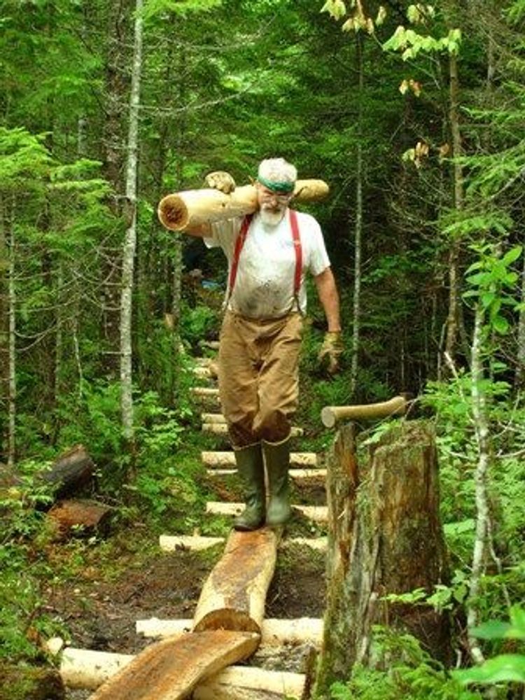 The Appalachian Trail is maintained largely by volunteers.