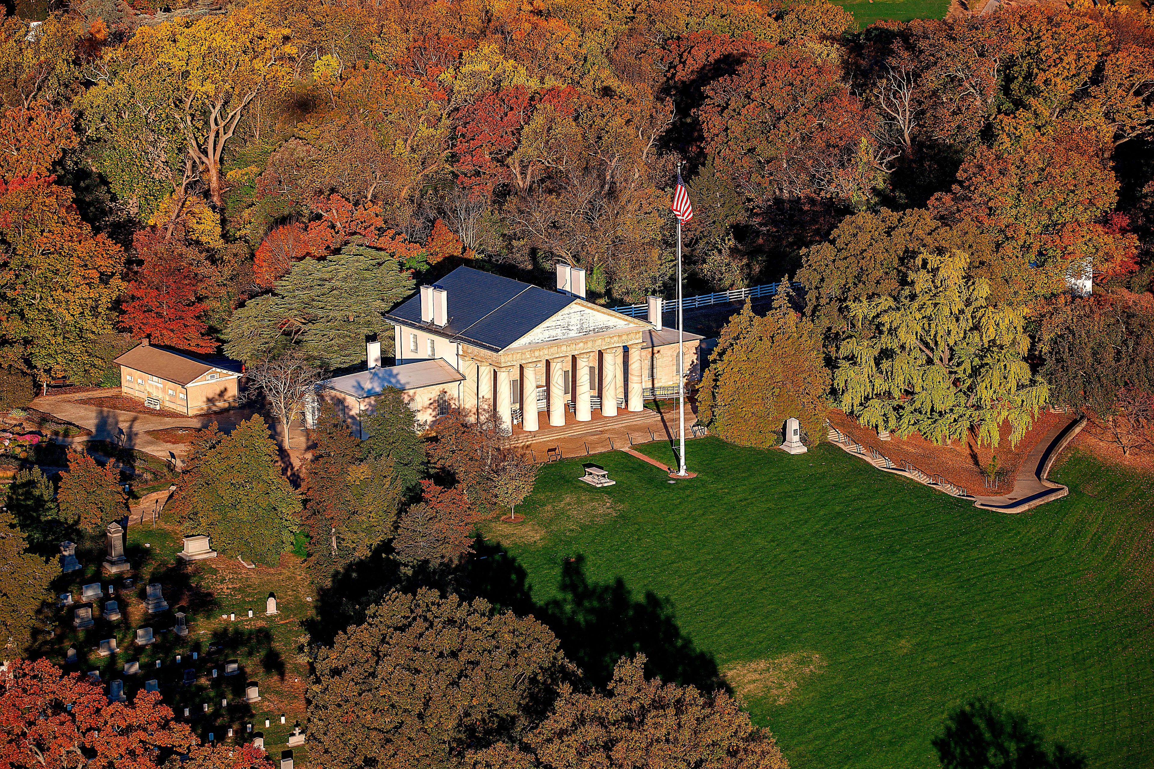 This image was captured from a manned helicopter flight.