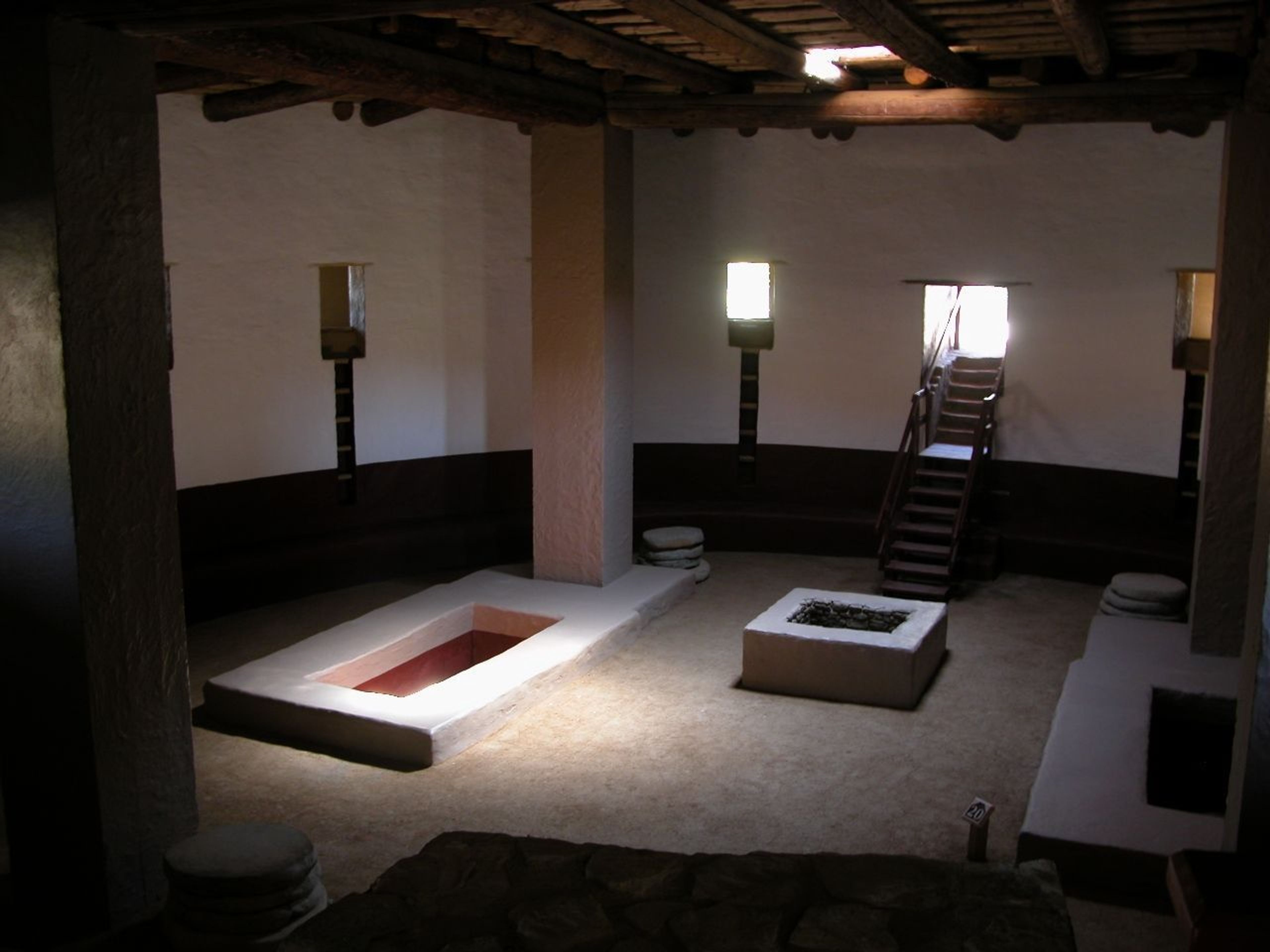 The reconstructed Great Kiva