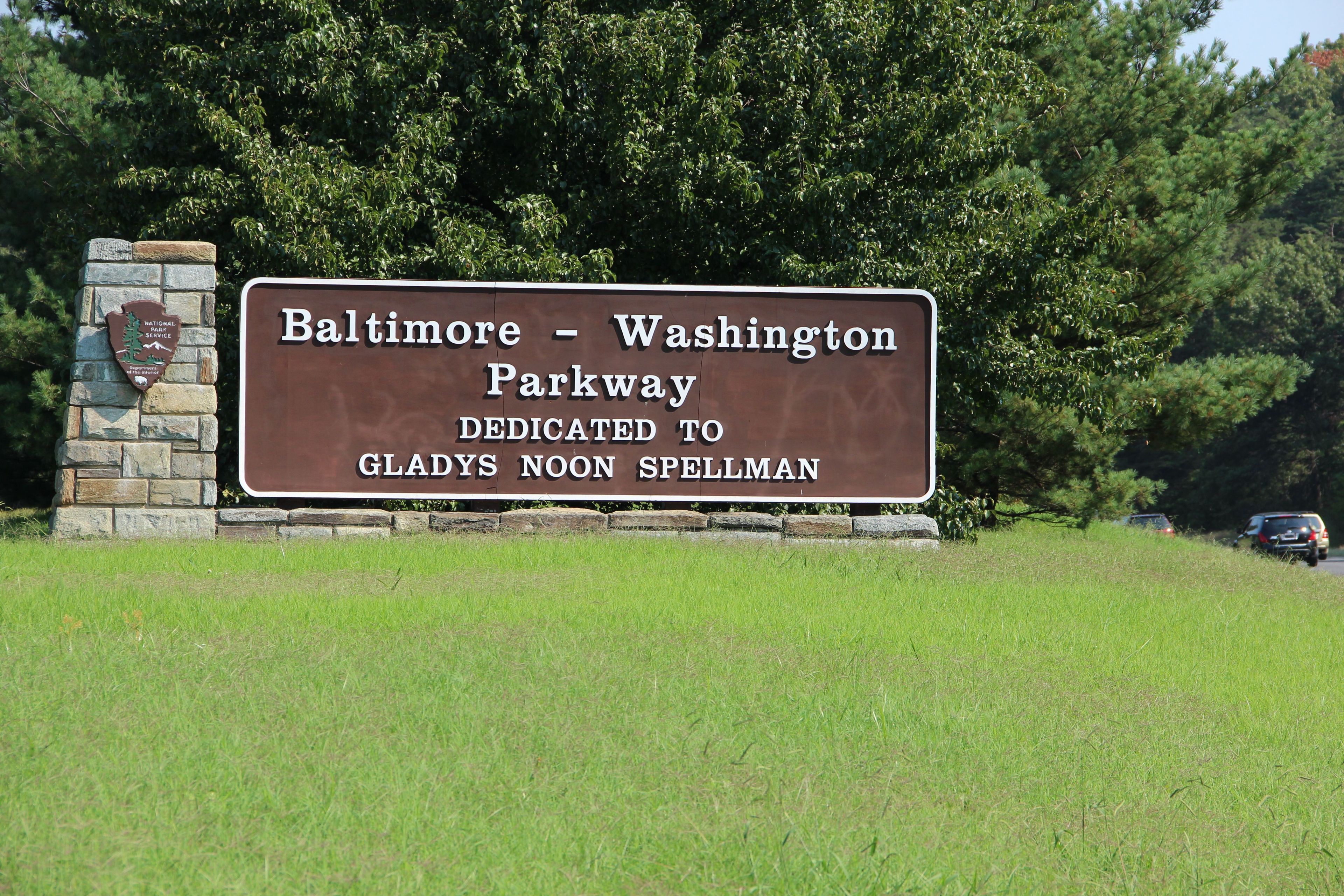 The parkway is dedicated for Gladys Noon Spellman