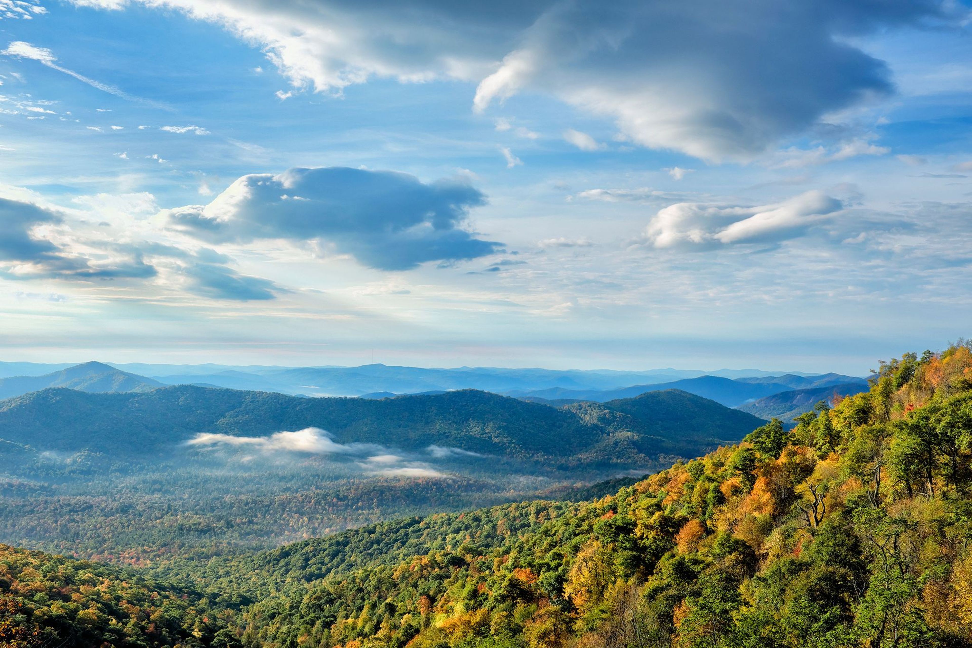 Beautiful mountain in North Carolina draw visitors from around the world to the Blue Ridge Parkway