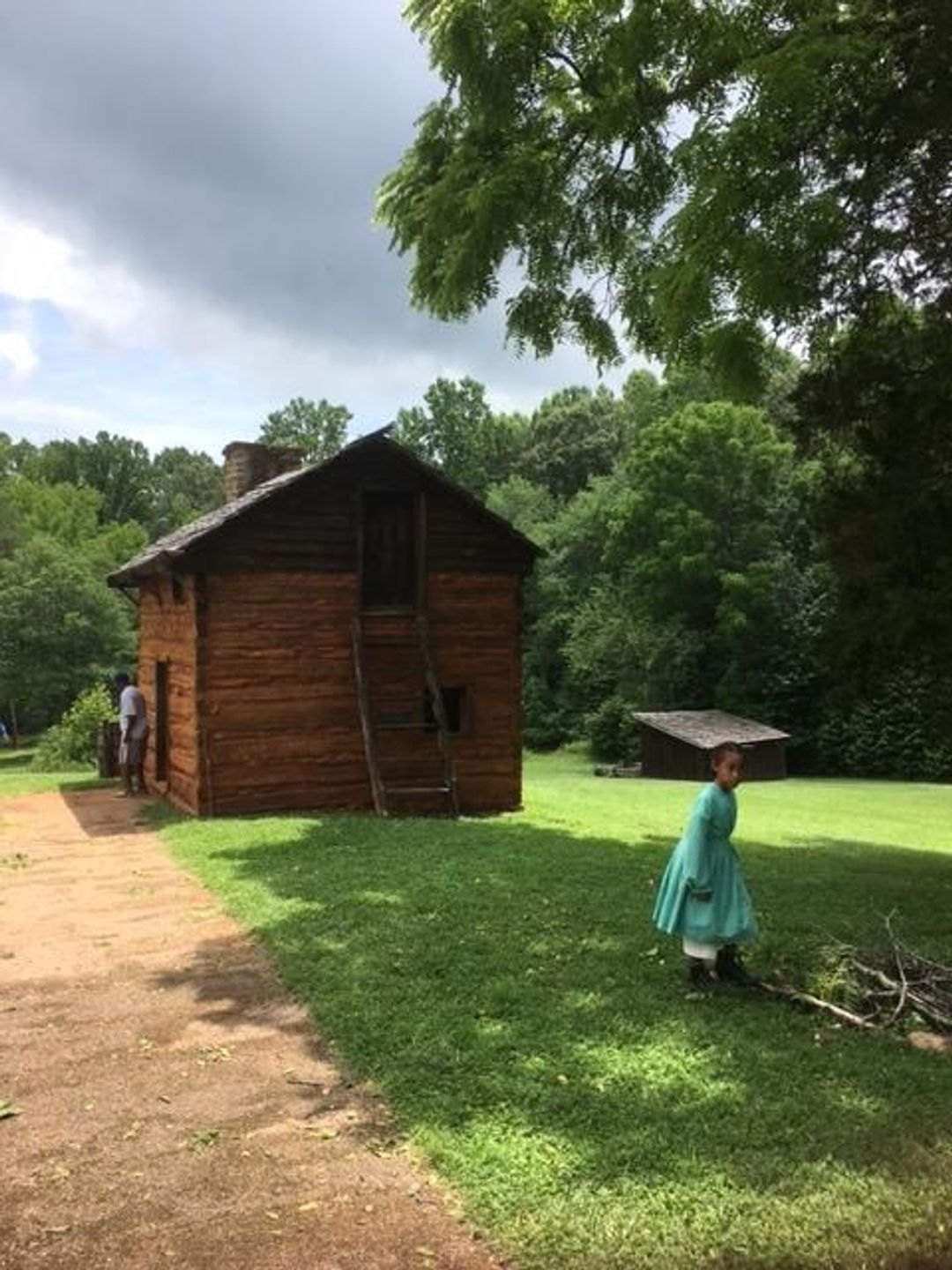 Visit the reconstructed kitchen cabin where Dr. Washington was born