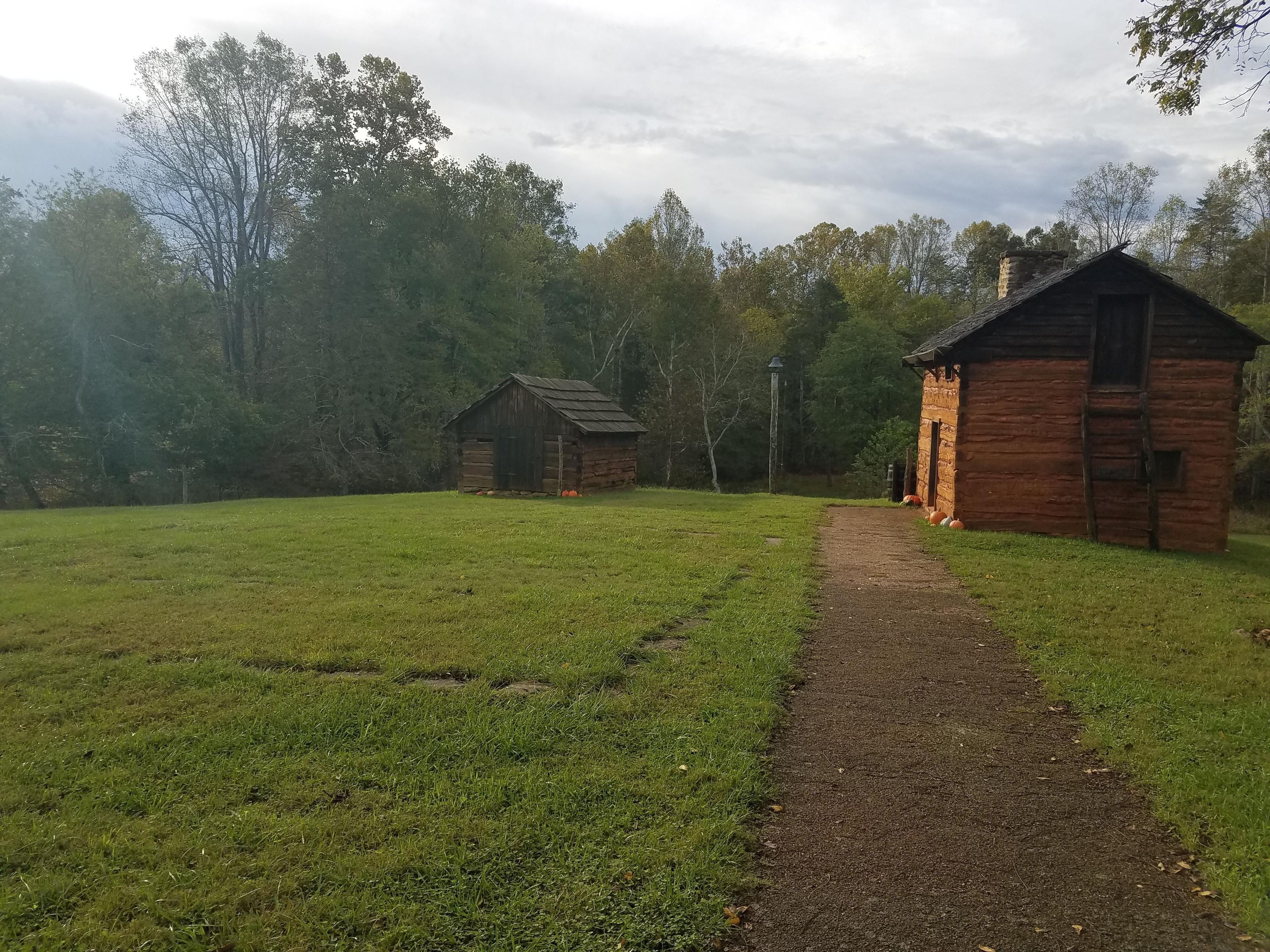 Visit the reconstructed kitchen cabin where Dr. Washington was born