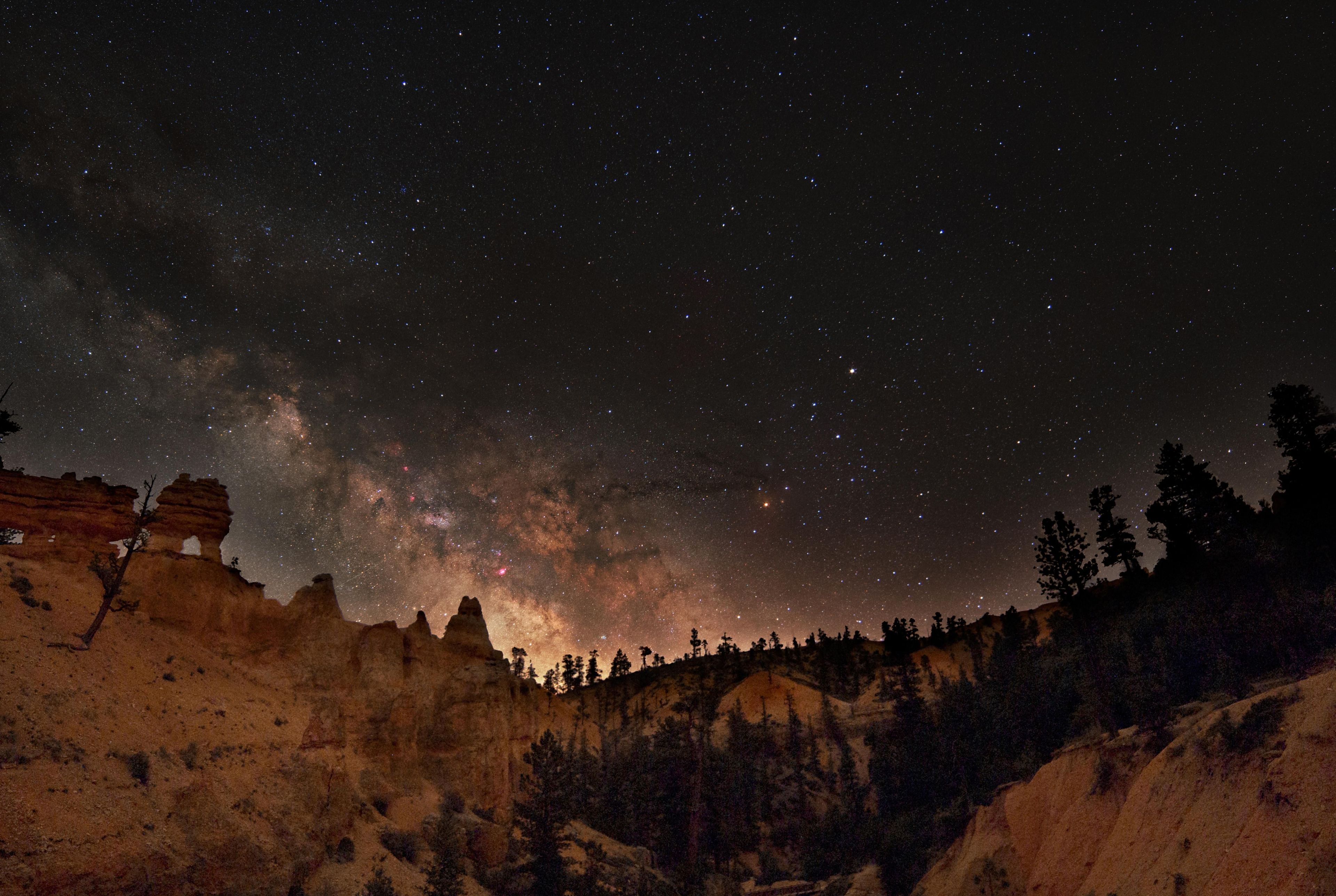 Bryce Canyon's clean air and dark night skies are some of its most precious and vulnerable resources. Full moon nights also provide a unique experience of seeing the park after dark.