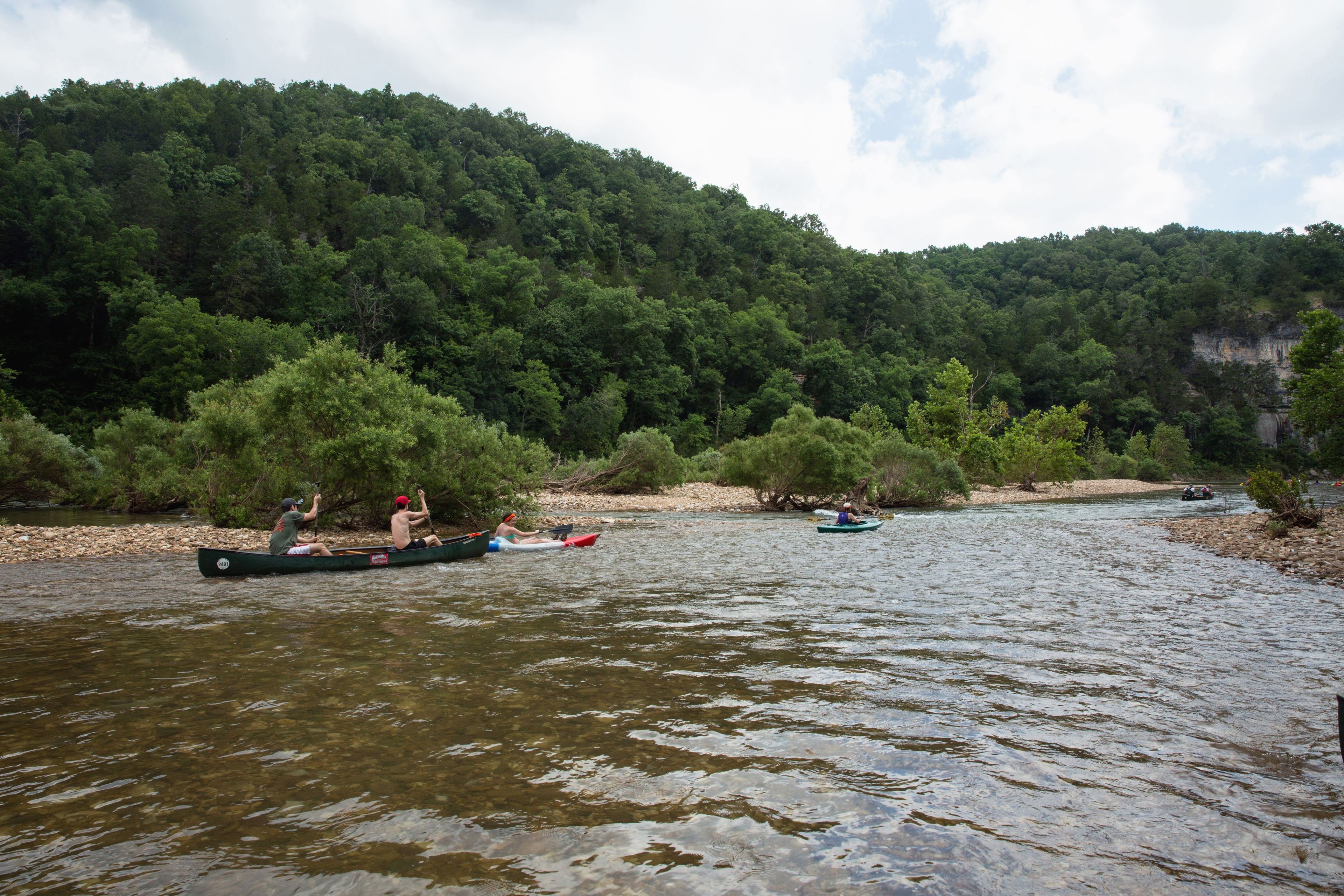 Canoeing and kayaking the river is a wonderful way to spend a day at the Buffalo.