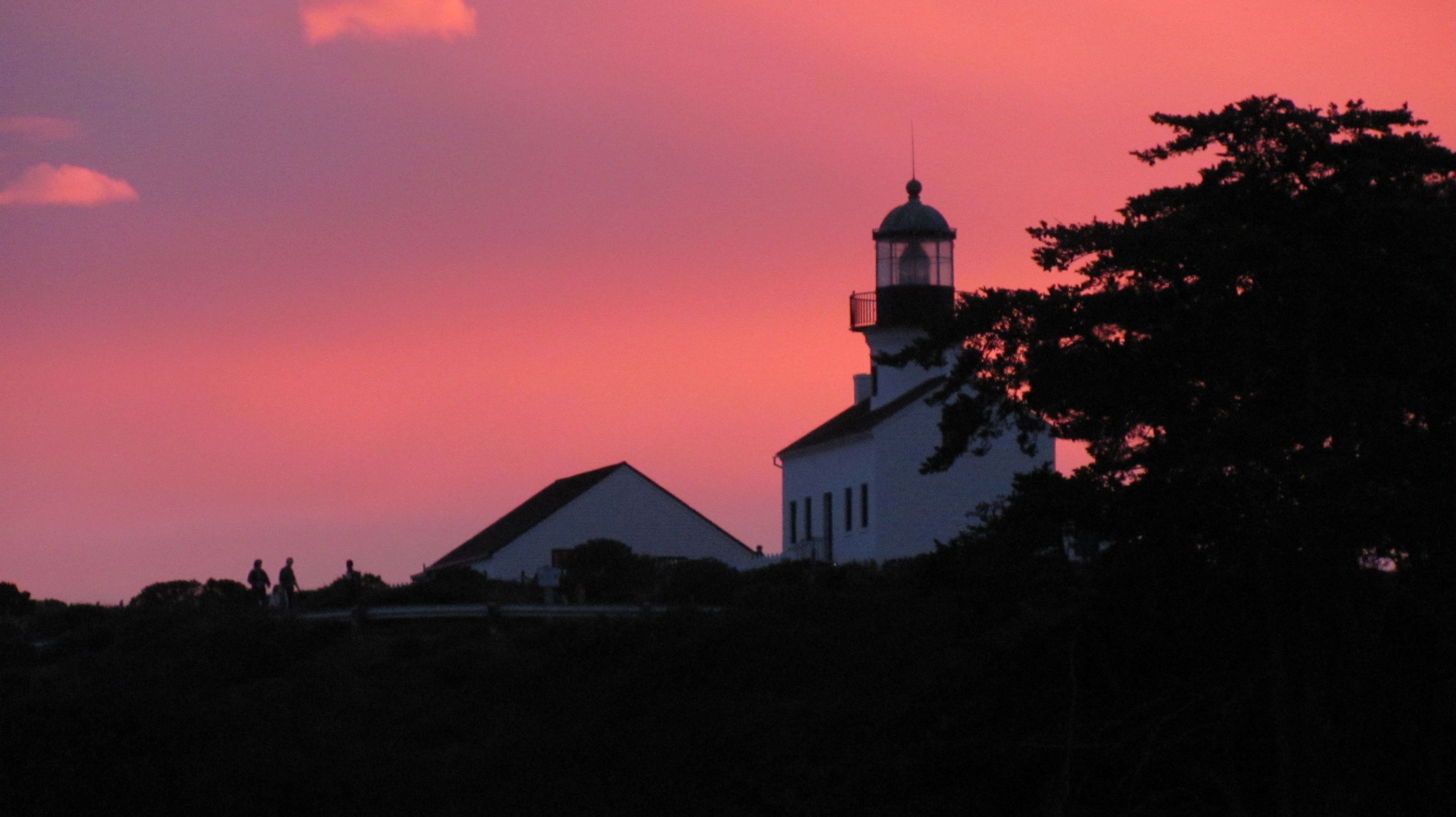 Dusk over the Old Point Loma Lighthouse