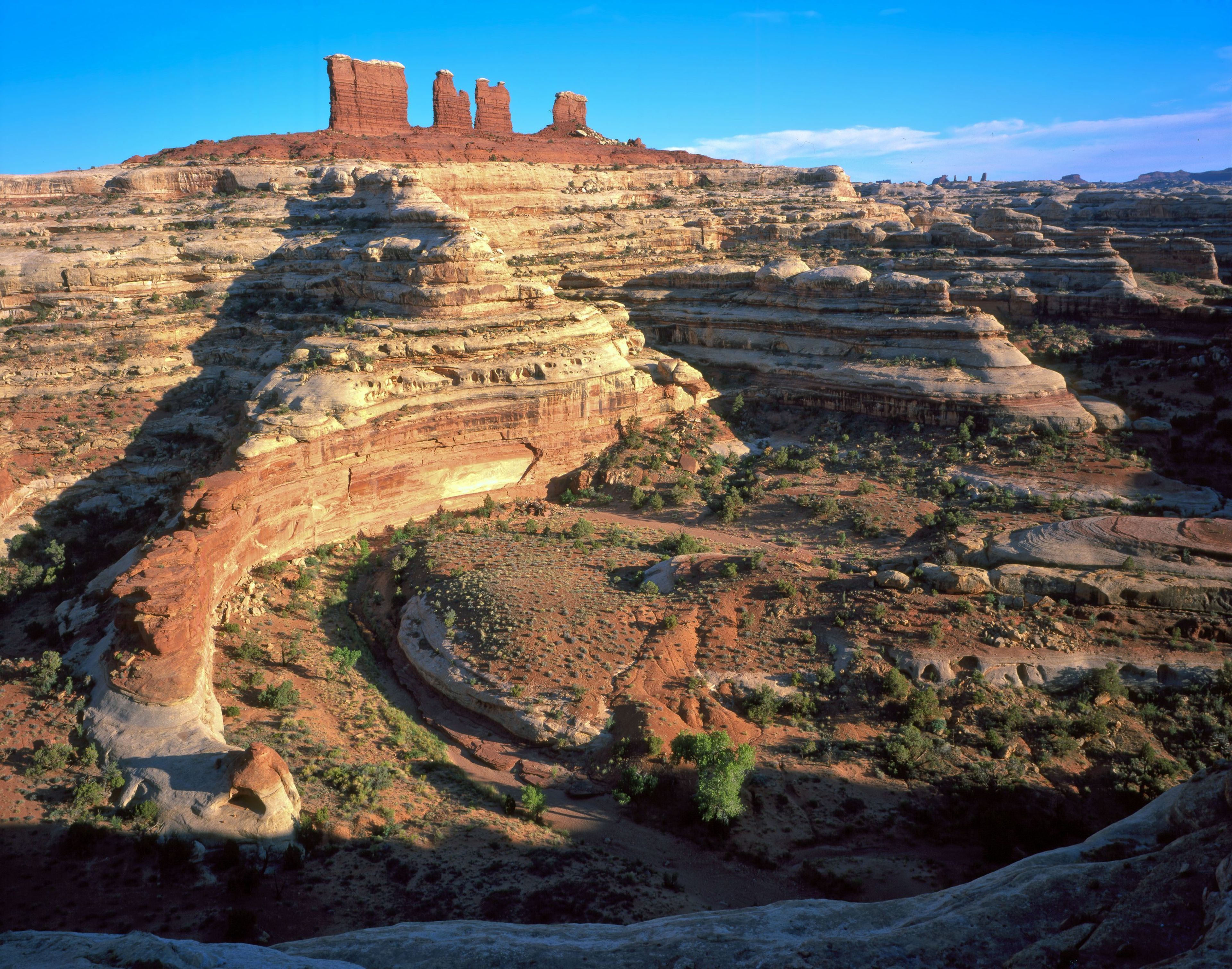 The Maze is the most remote district of the park. Visiting requires four-wheel drive, self-reliance, and extra time.