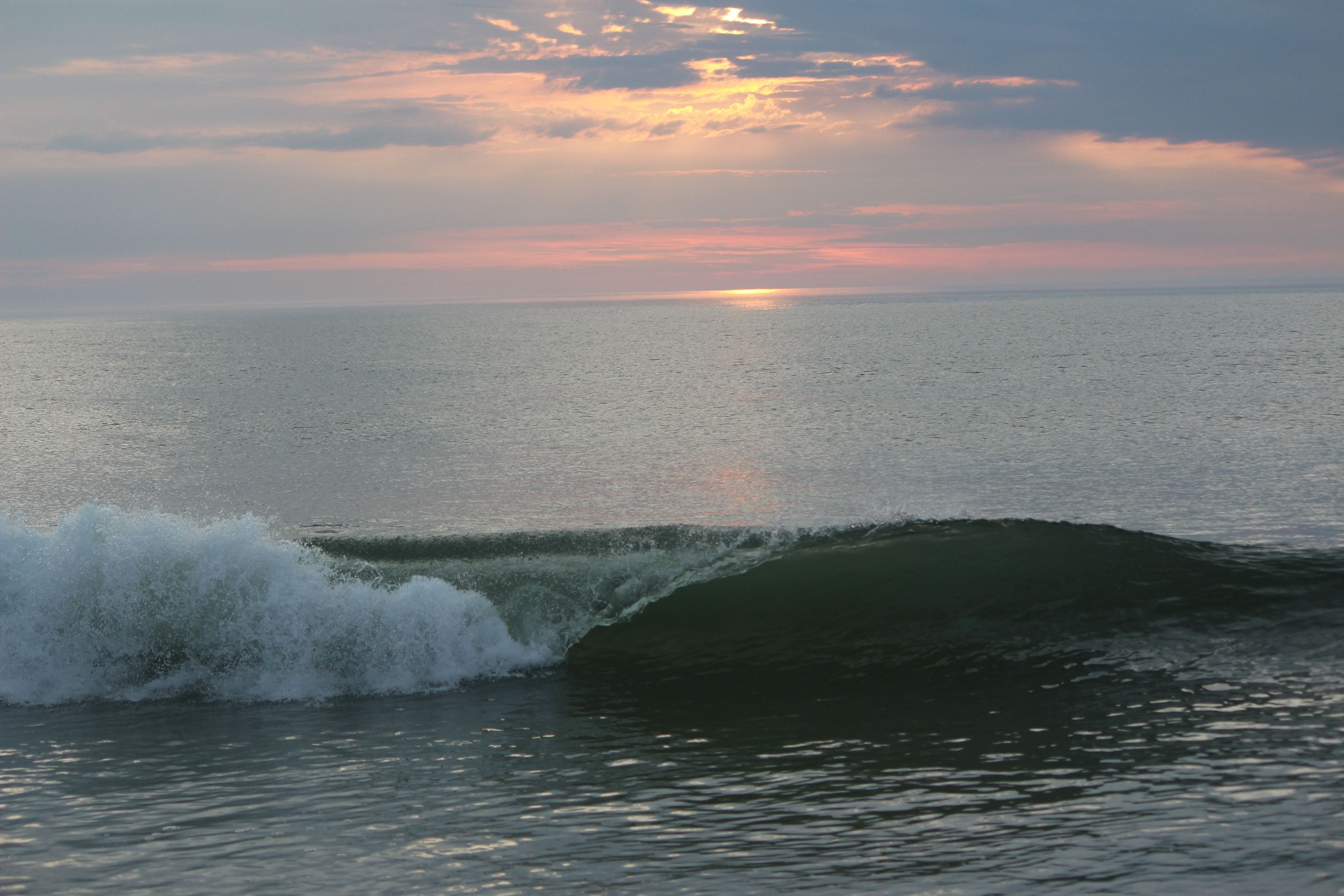 Visiting the beach to watch the sunrise over the Atlantic Ocean is a beautiful experience.