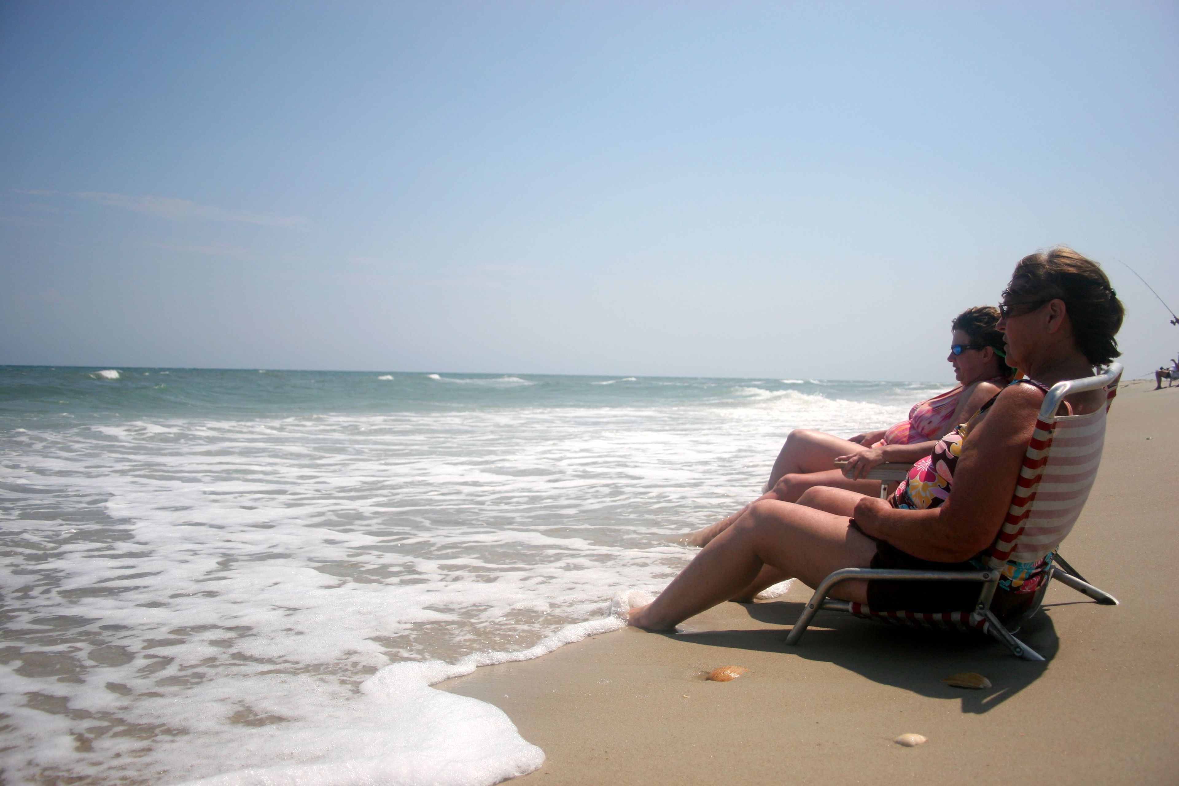 Watching the waves, feeling the cool sea breeze and the warmth of the sun make for a relaxing day.