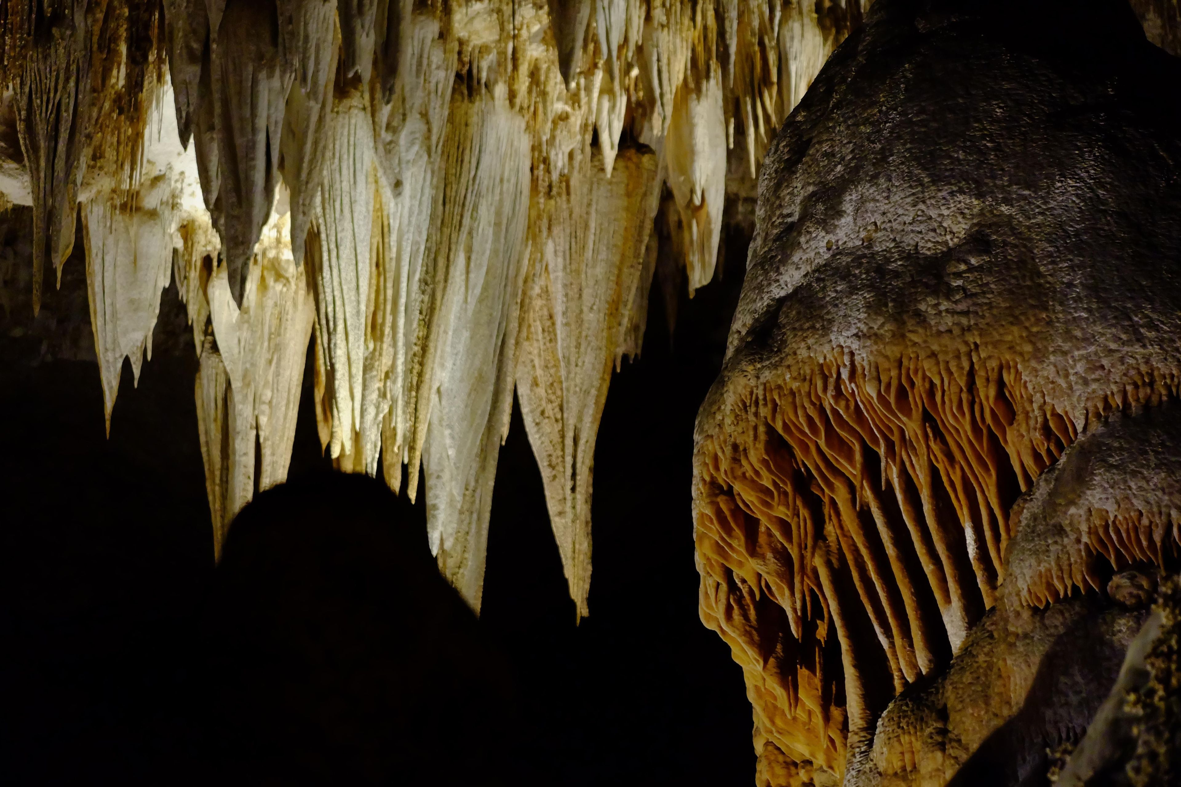 Chandelier and Caveman formations.