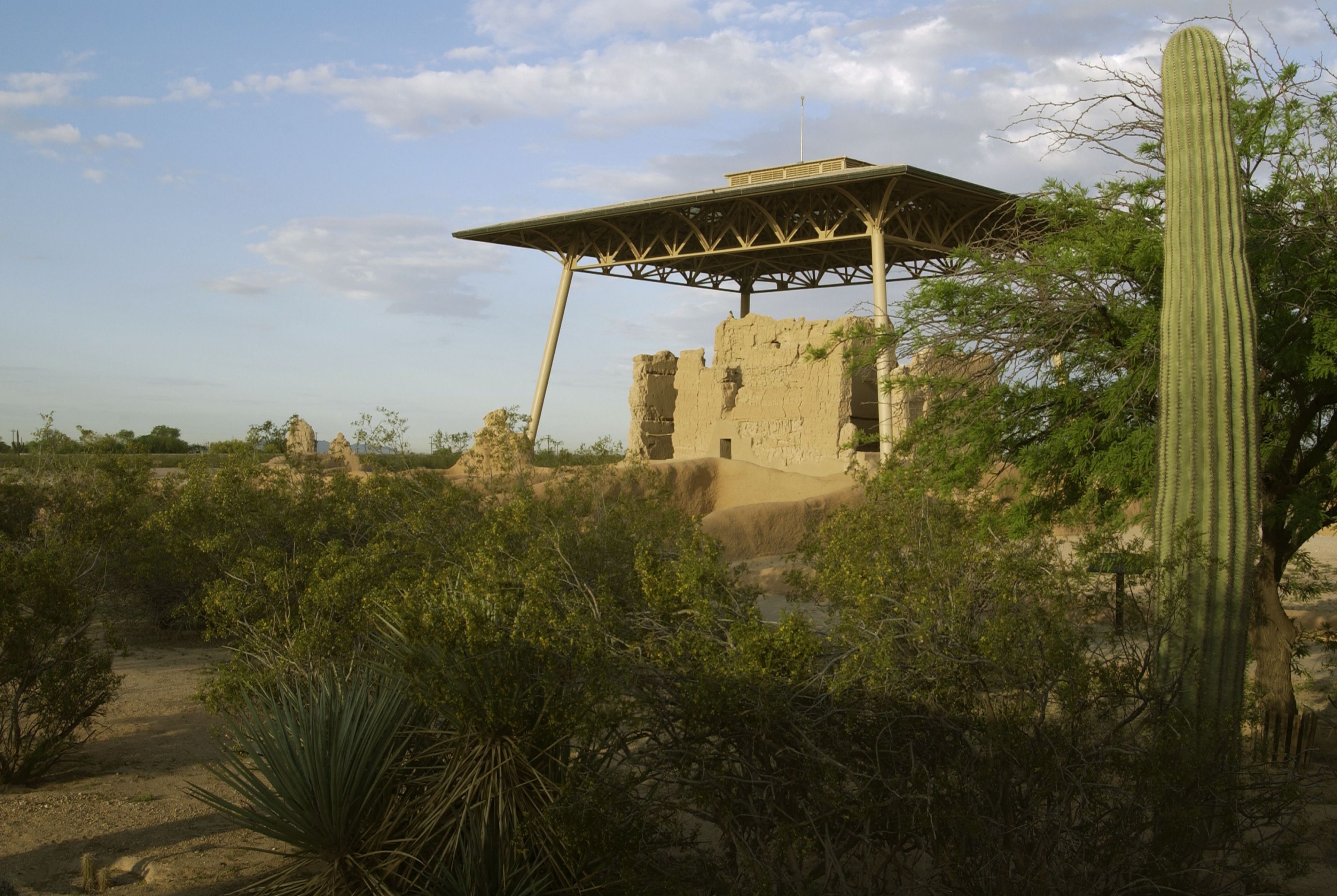 The Great House at Casa Grande Ruins is a sentinel of the desert.