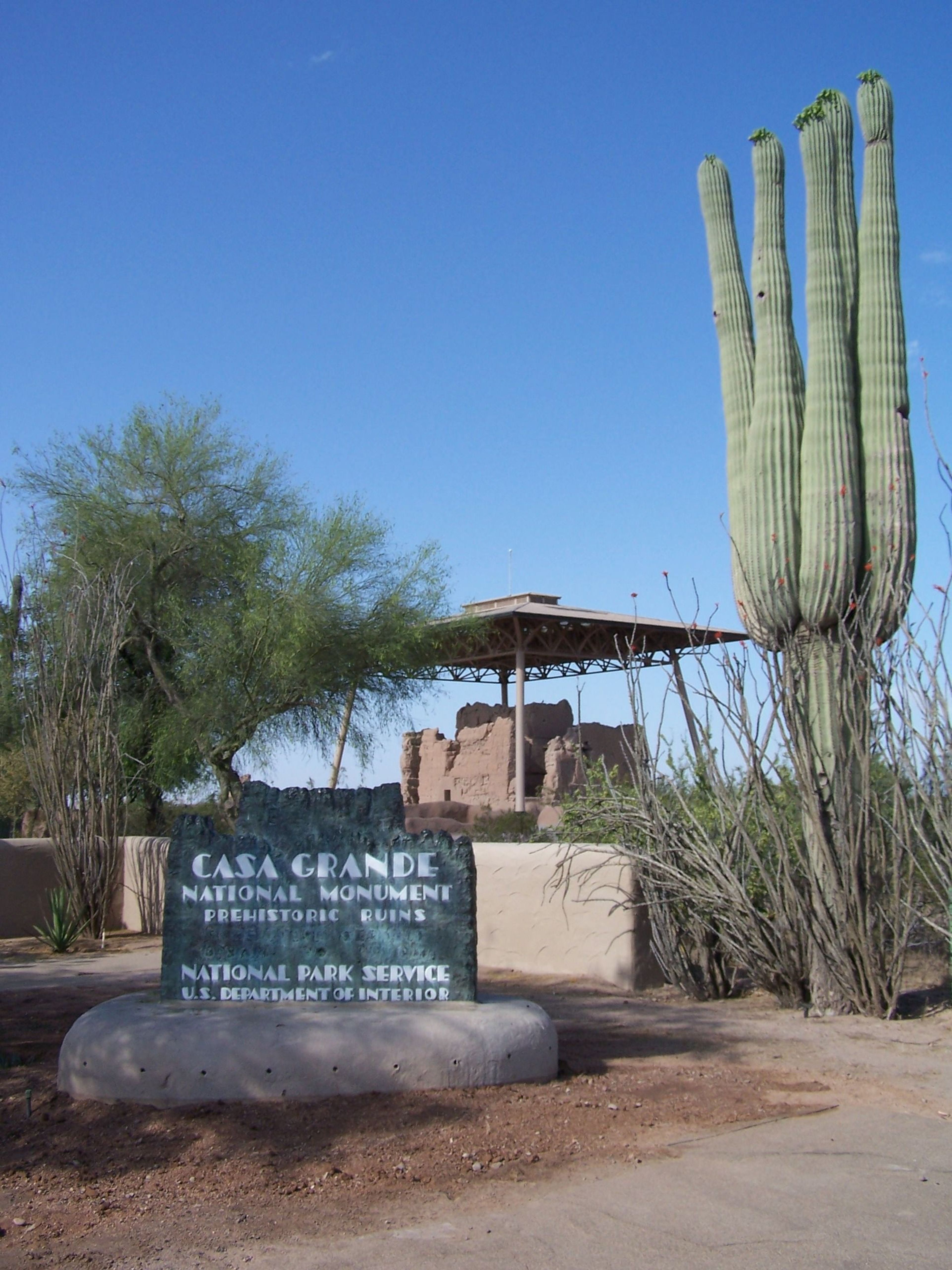 The park's historic copper sign was relocated with roadway changes, and now sits near the visitor center.