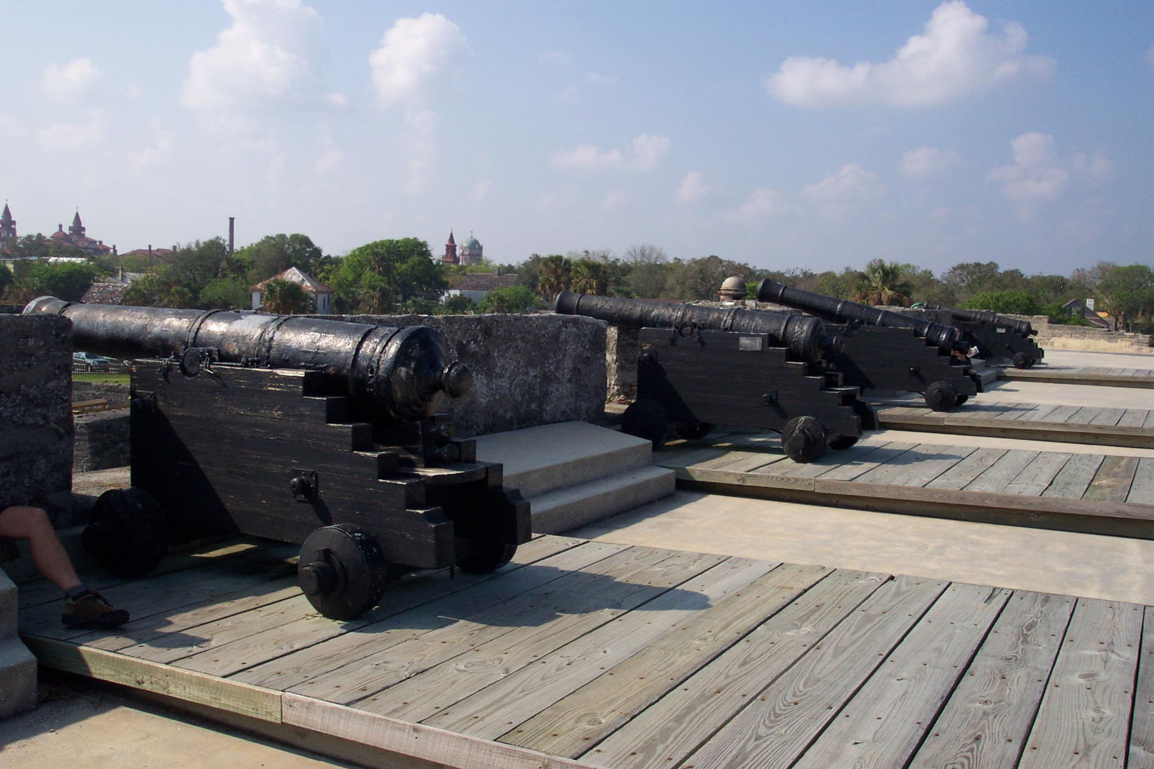 The Castillo features both iron and bronze cannon and mortar from the period.