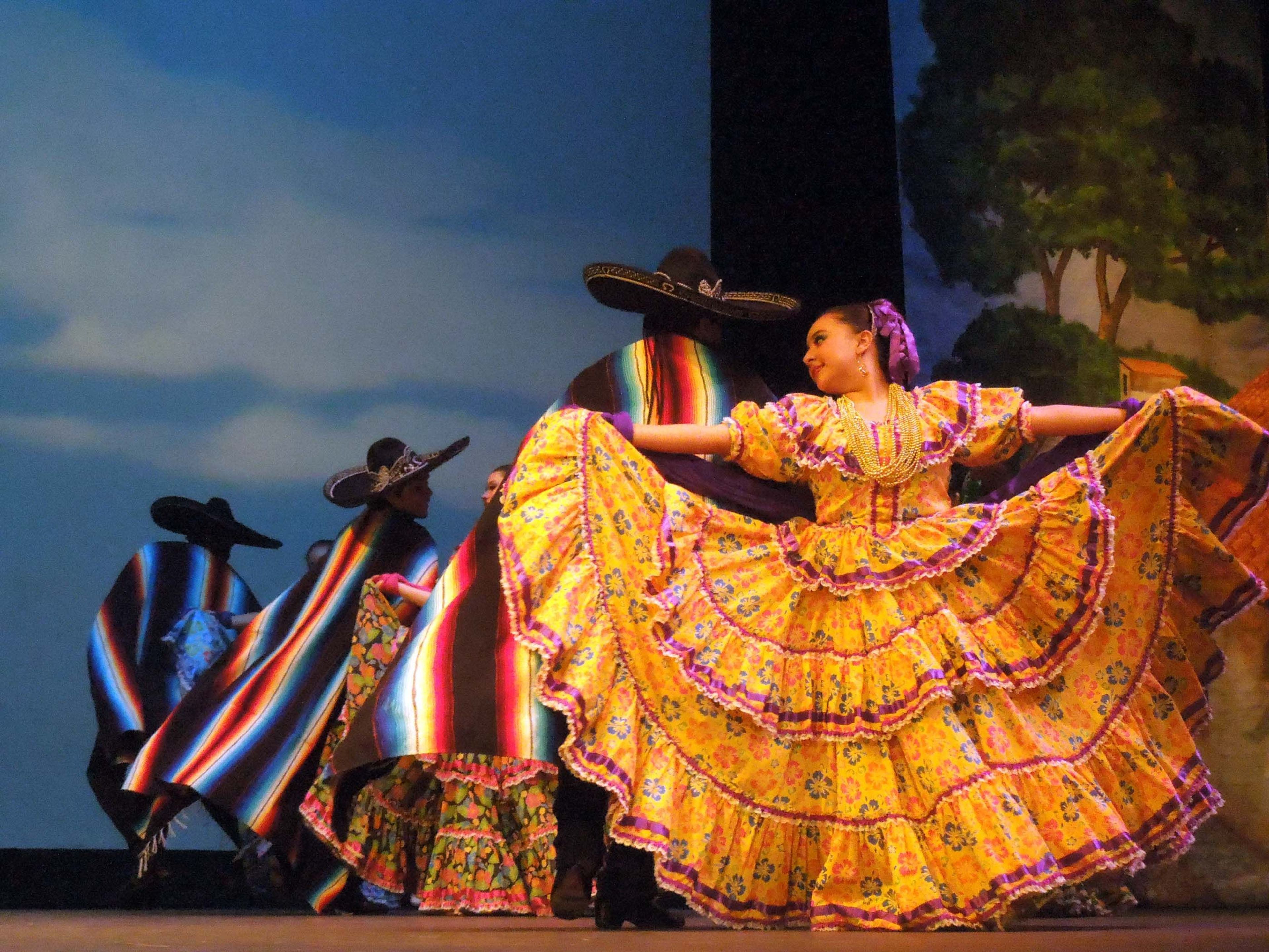 Take in a theater performance such as this ballet folklorico.