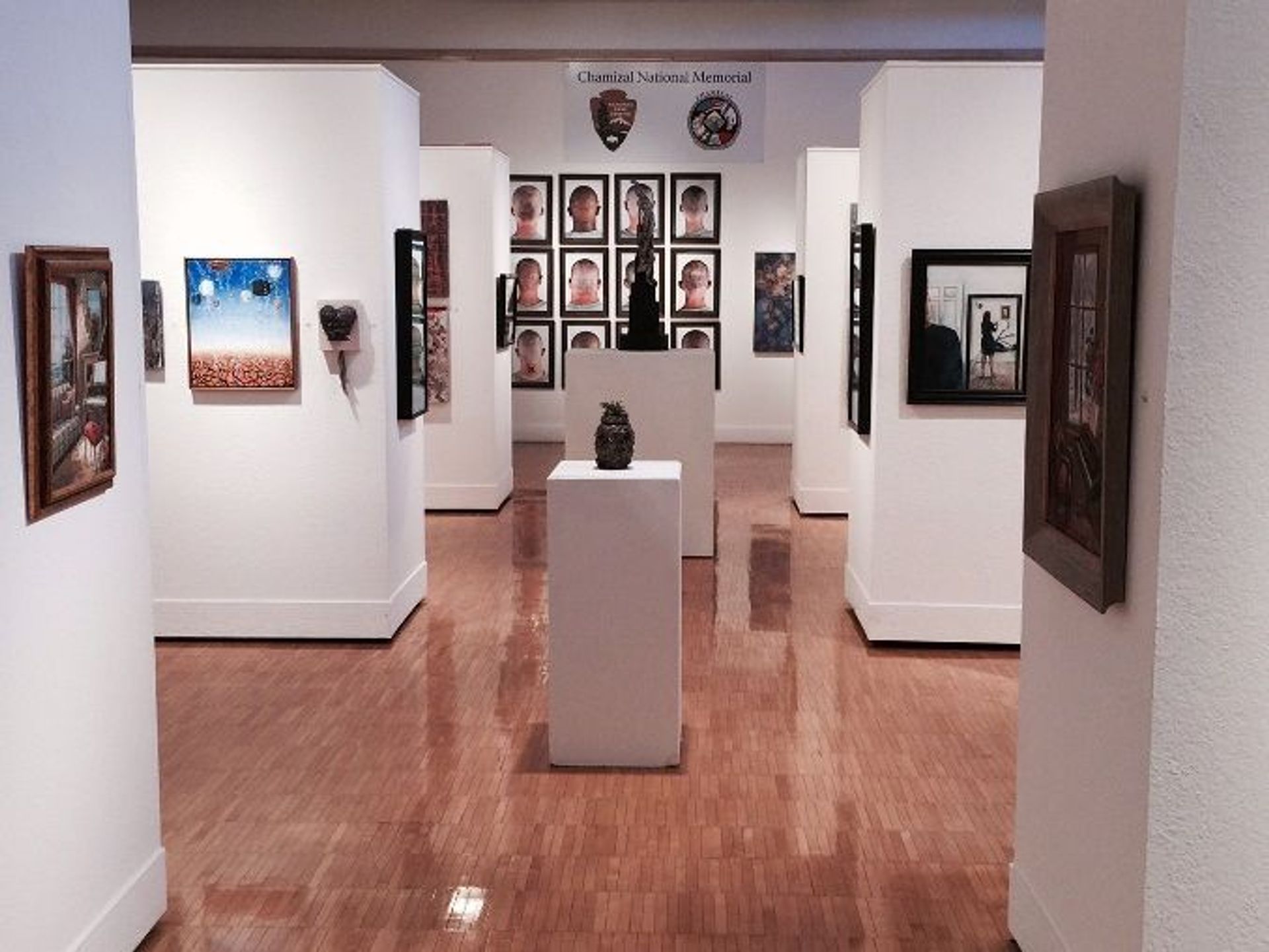 Browse art from the borderland in the Franklin G. Smith Gallery.