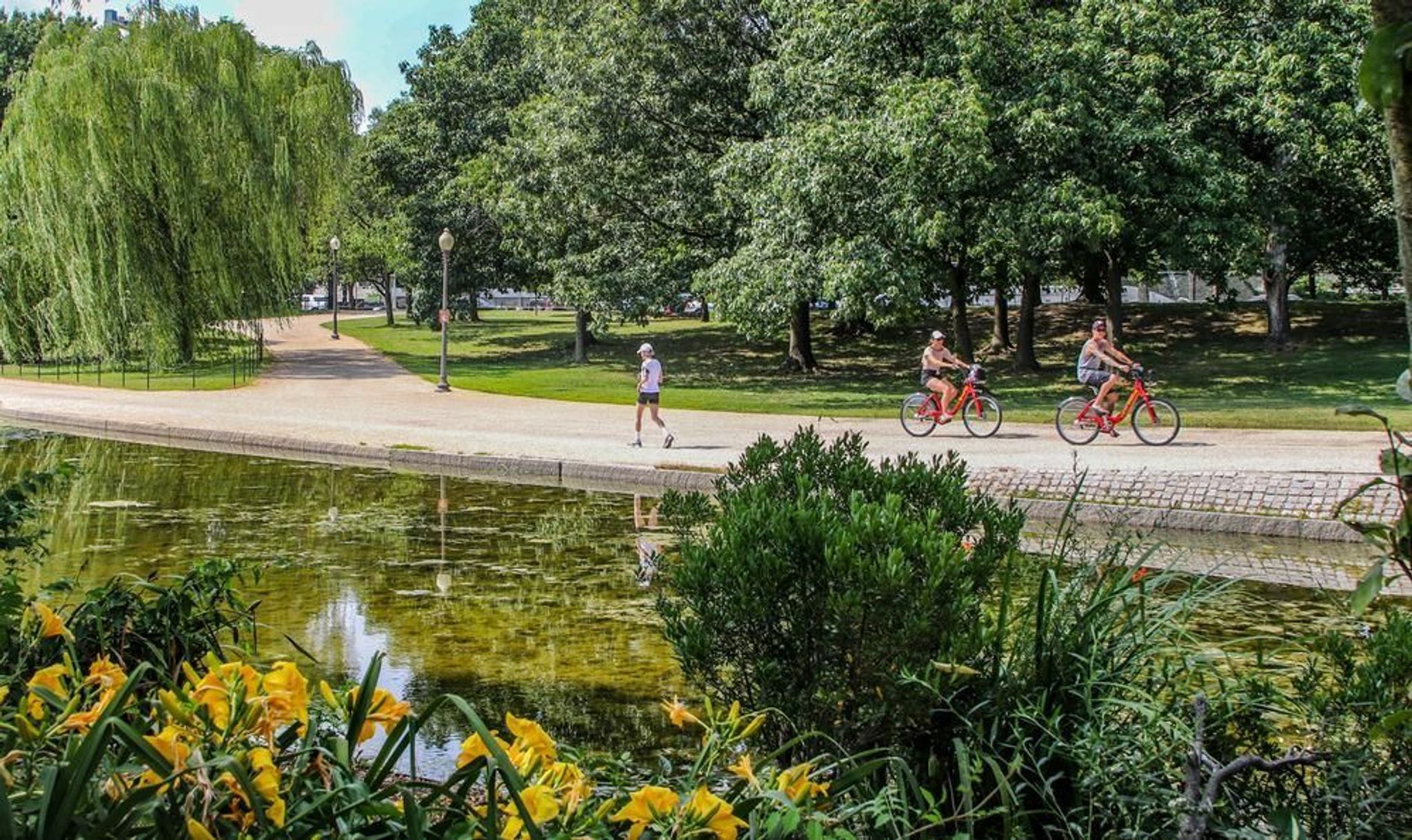 Visitors enjoying Constitution Gardens