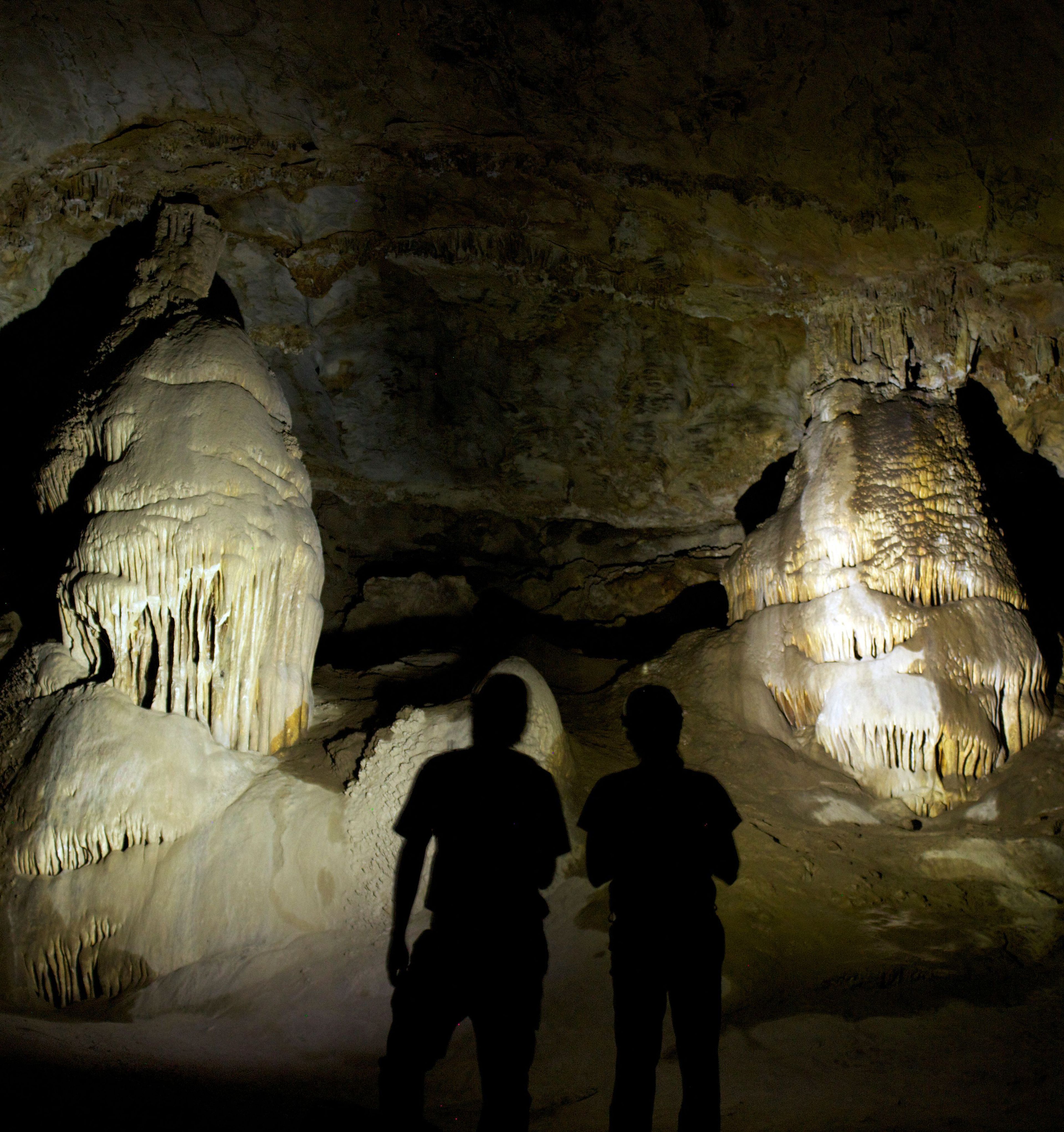 Coronado Cave is a large limestone cavern with cave formations such as stalactites and stalagmites