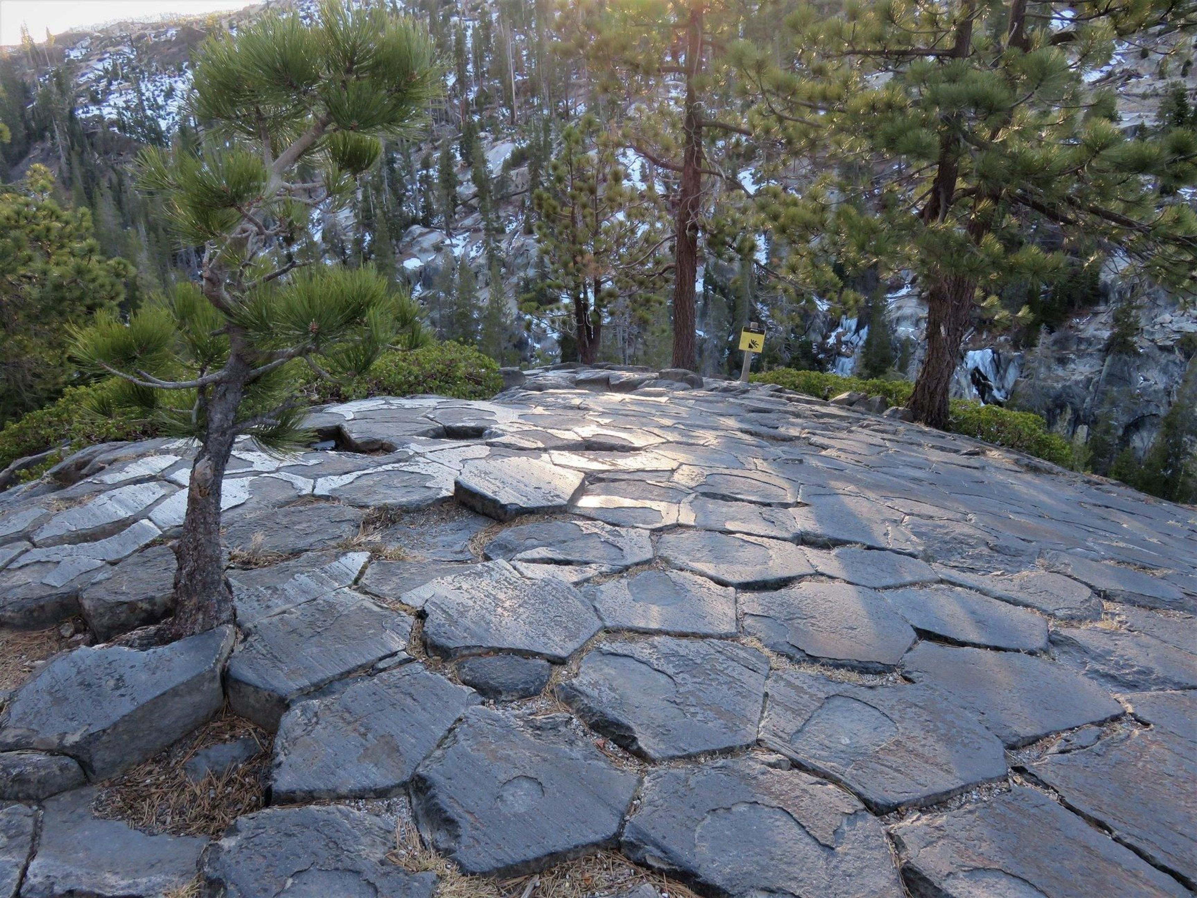 Part of the popular loop trail will take you to this unique geologic formation.