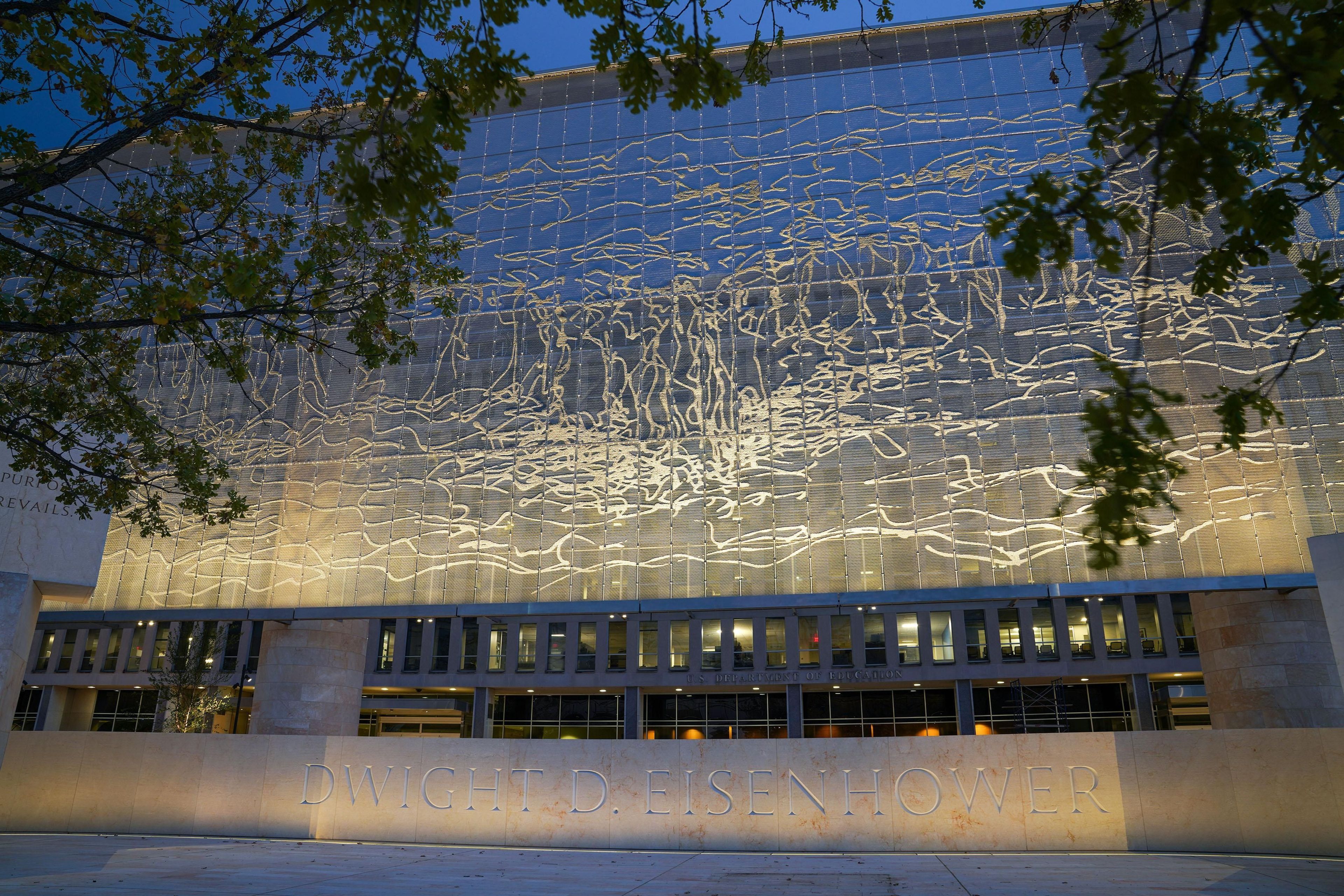 Closeup of Tapestry in the Dwight D. Eisenhower Memorial