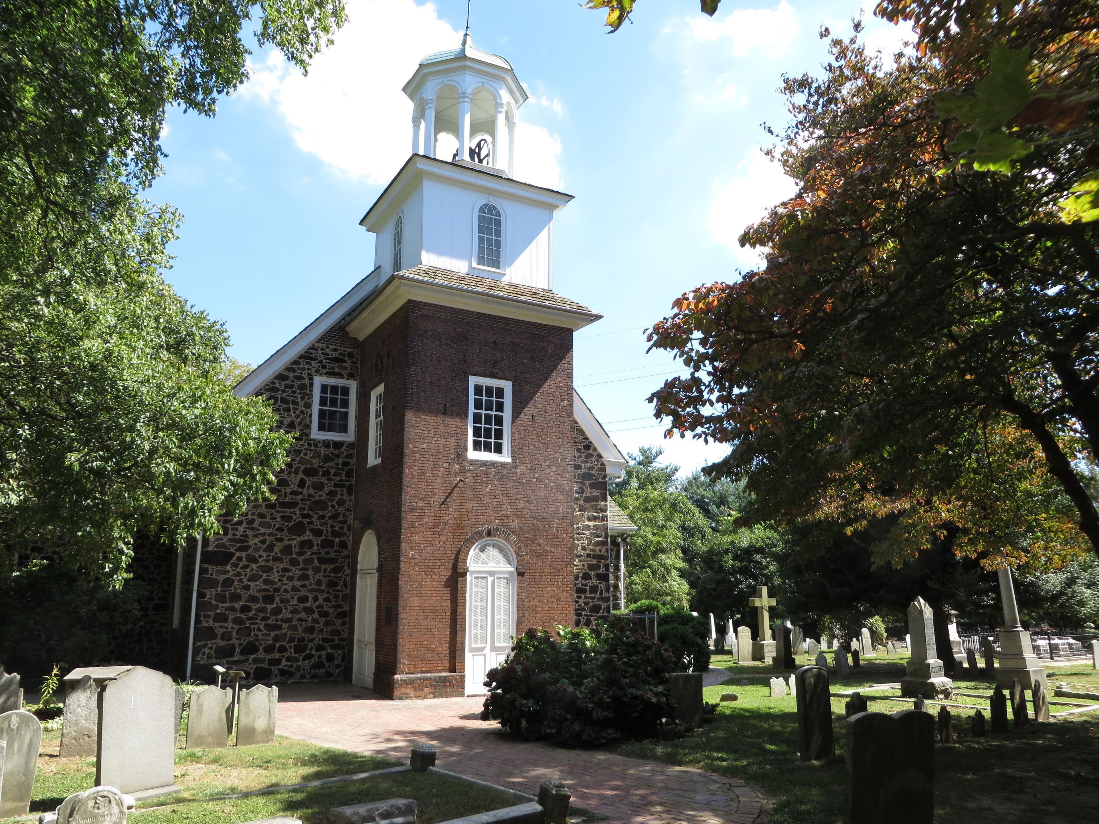 Old Swedes Historic Site contains burials that can be traced back to the original settlement of the Swedes.