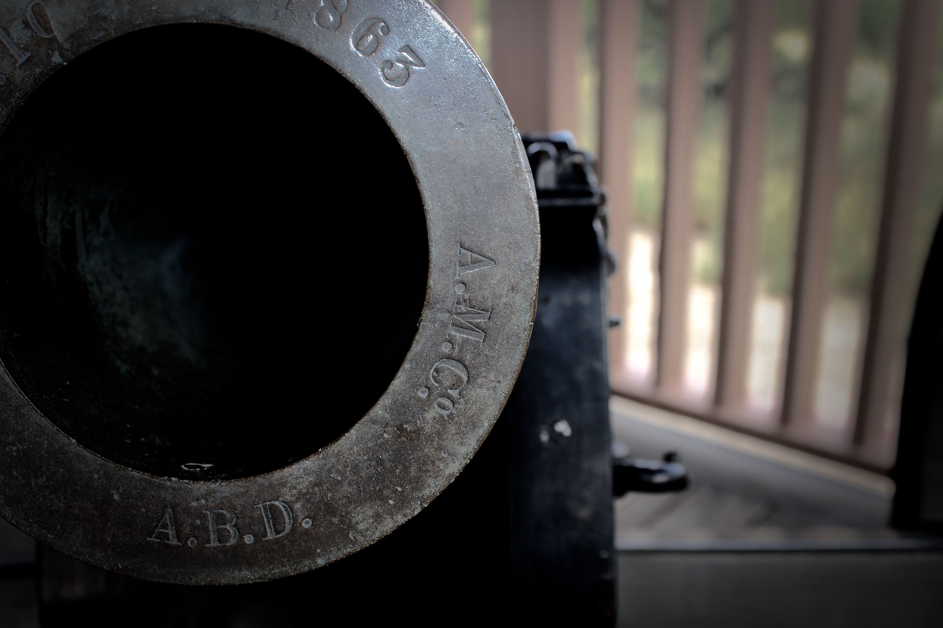 The mountain howitzer is a symbolic relic from the active days of Fort Bowie