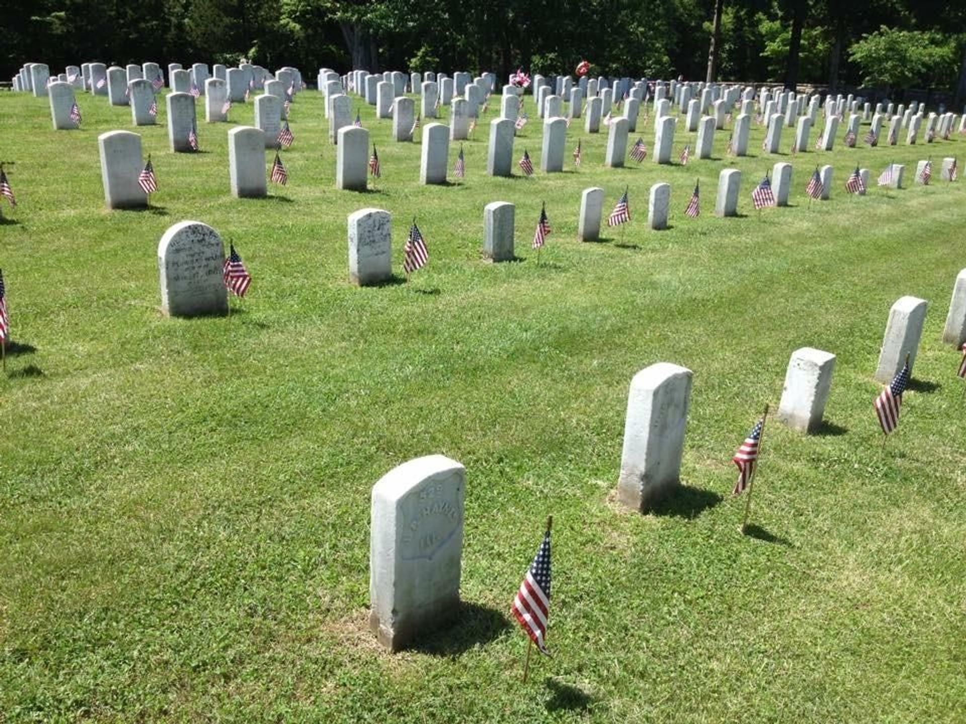 The Fort Donelson National Cemetery, final resting place for Soldiers who fell in battle during the Civil War, the Spanish-American War, World War I, and World War II.