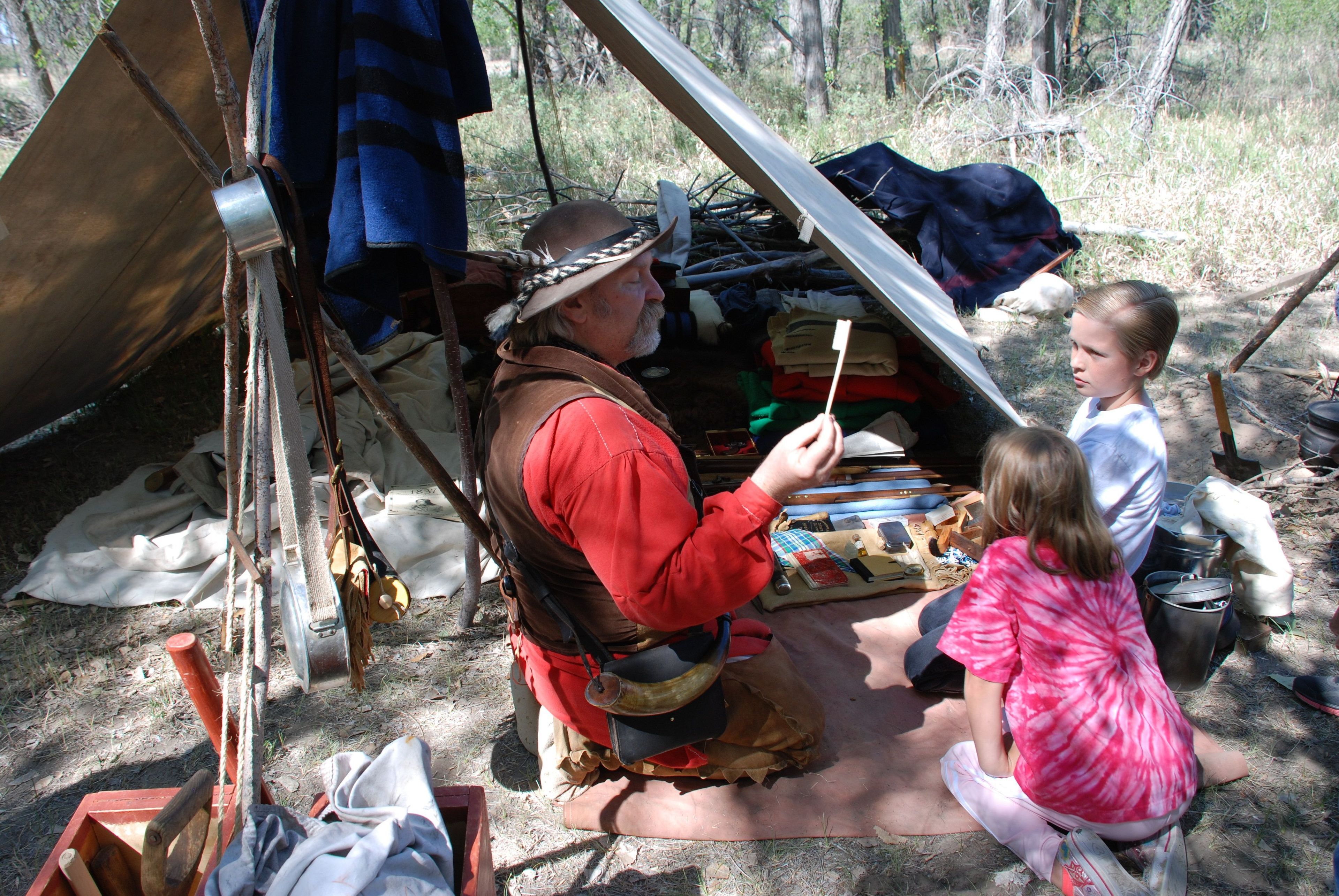 Special attention is given to helping our young visitors understand the past at Fort Laramie National Historic Site.