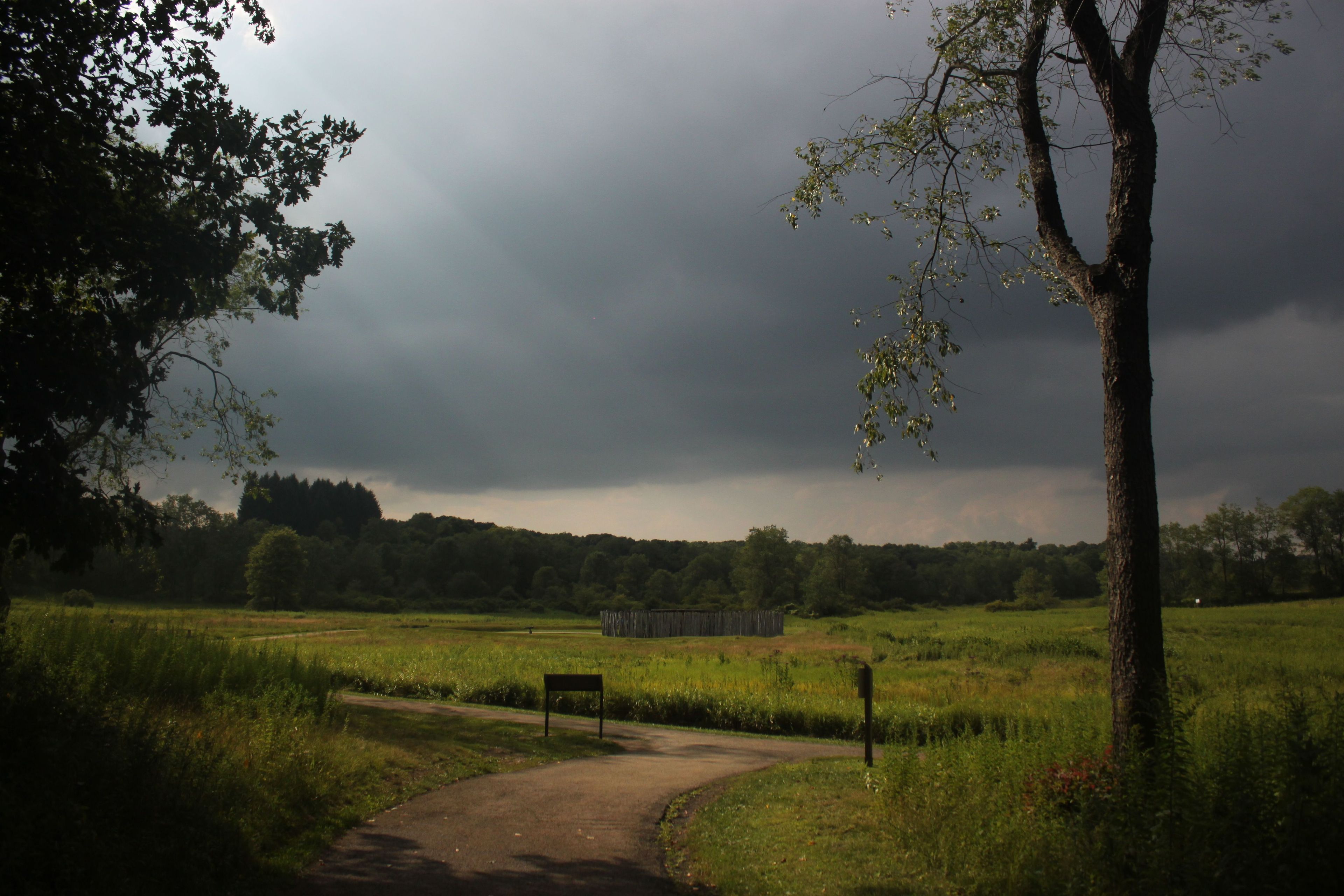 Fort Necessity was the site of George Washington's first military experience at the beginning of the French and Indian War