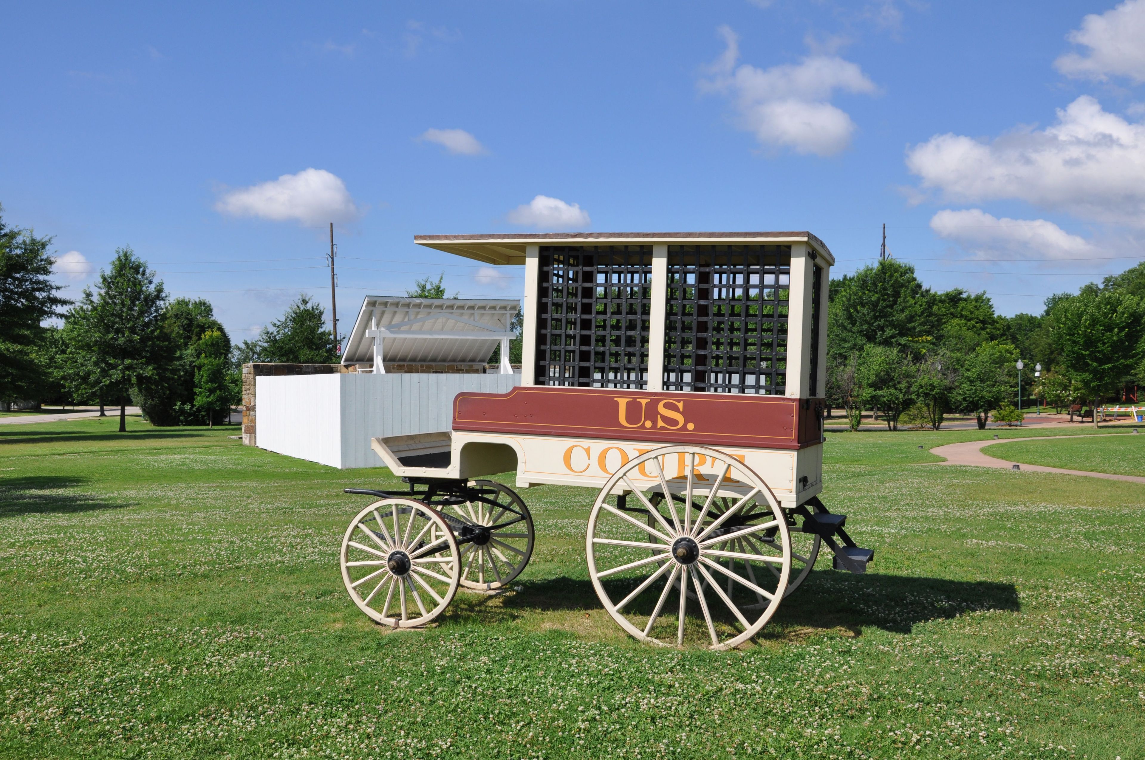 A jail wagon like this one was use the transport prisoners to the Federal Courthouse 6th Street.