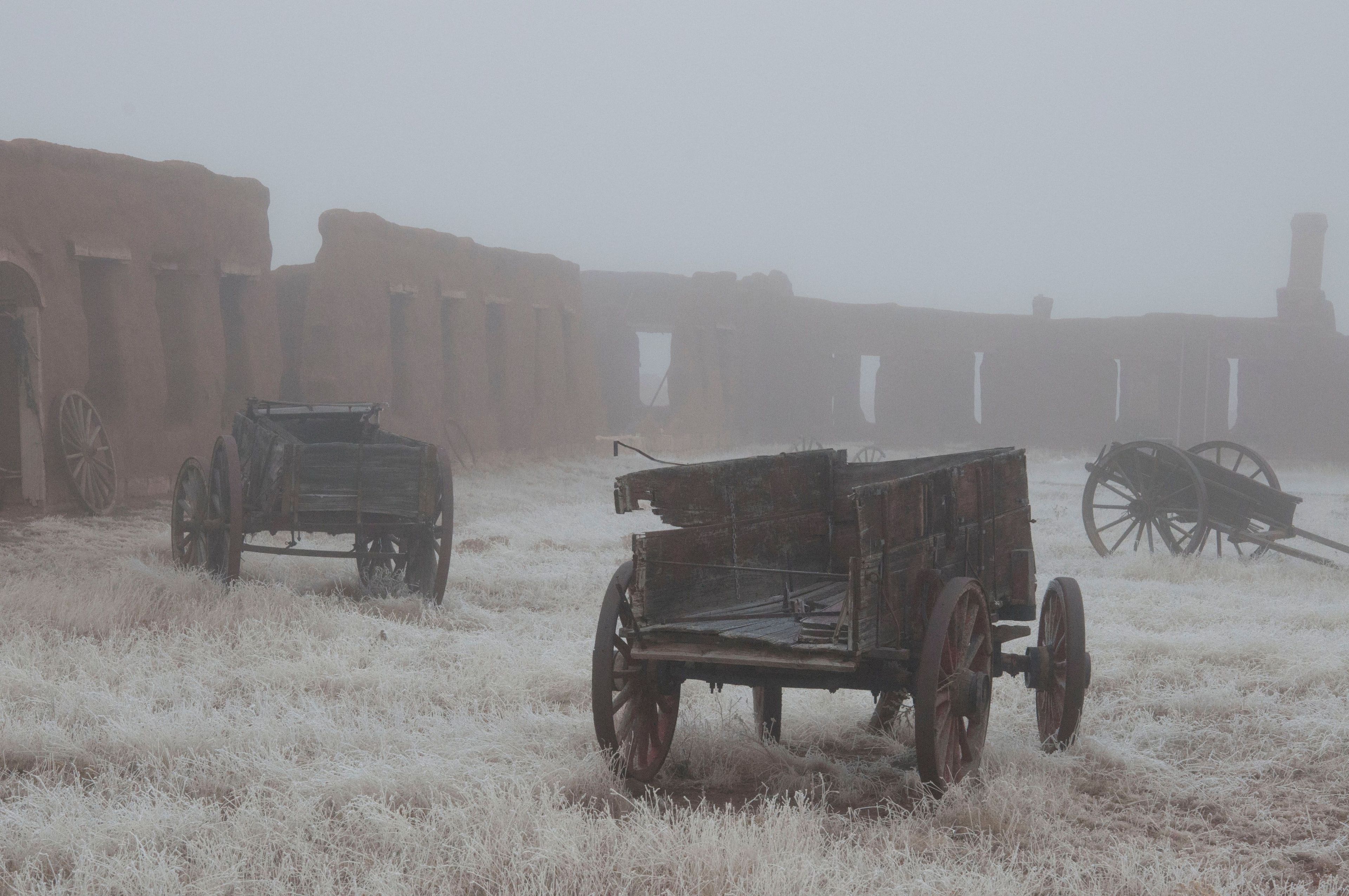 One of the most photographed areas of the monument, the Mechanics Corral onced serviced wagons that travelled along the Santa Fe Trail.