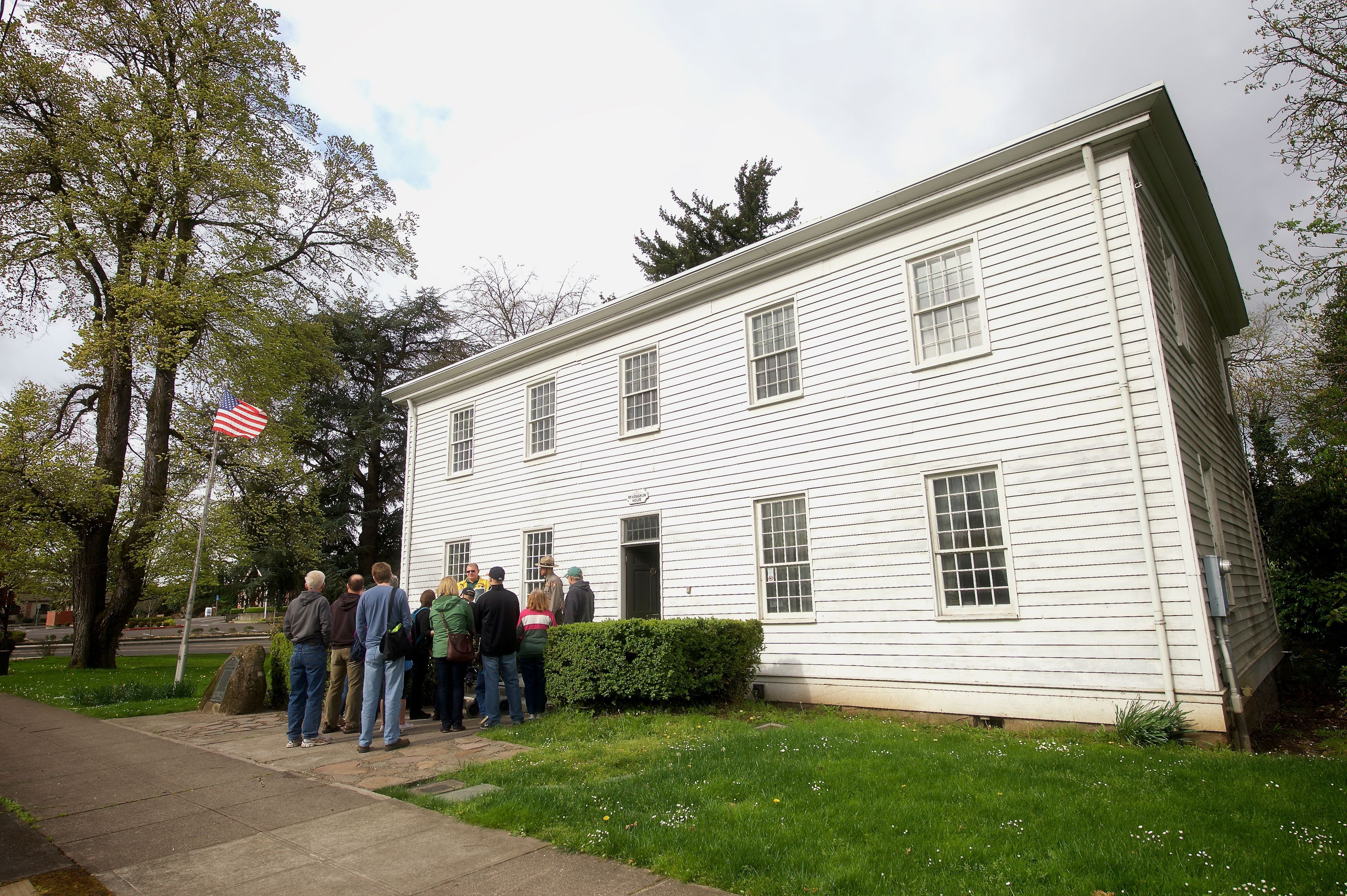 The McLoughlin House in Oregon City is a unit of Fort Vancouver National Historic Site. Here, visitors learn about Dr. John McLoughlin and the early history of Oregon state.