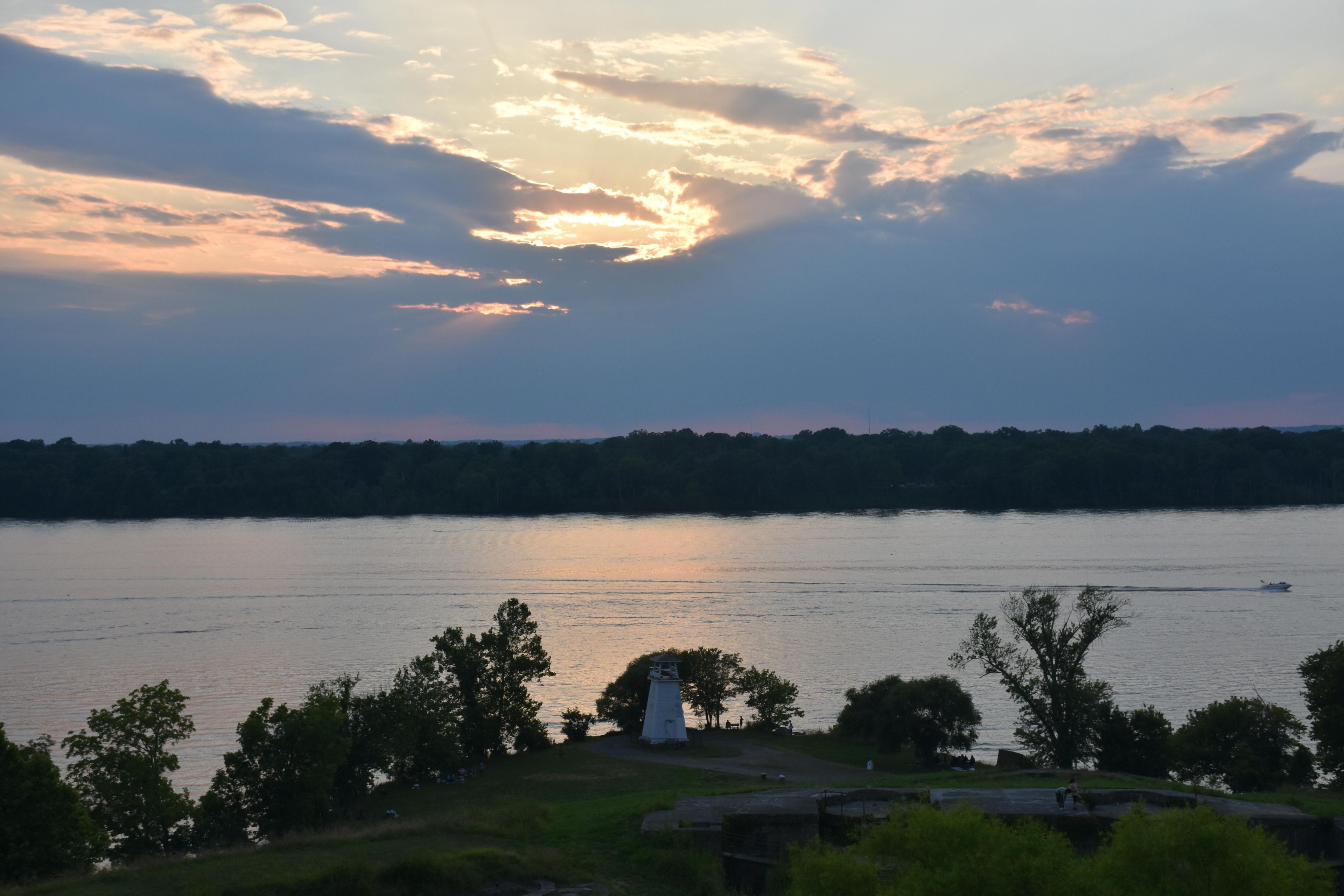 Fort Washington offers great views of the Potomac River, especially at sunset.