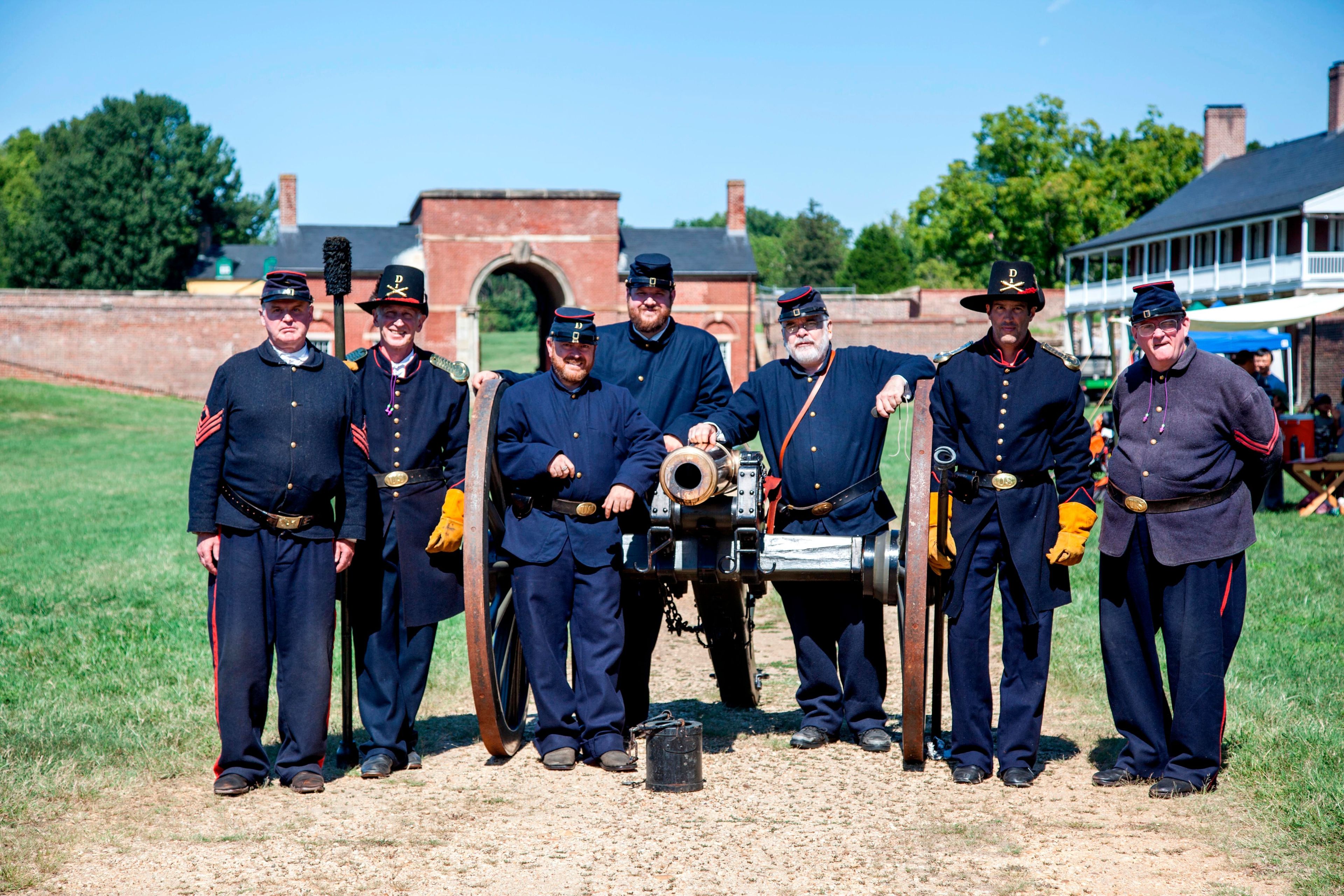 Check out the park's cannon demonstrations to experience the sights, sounds, and smells of the past!