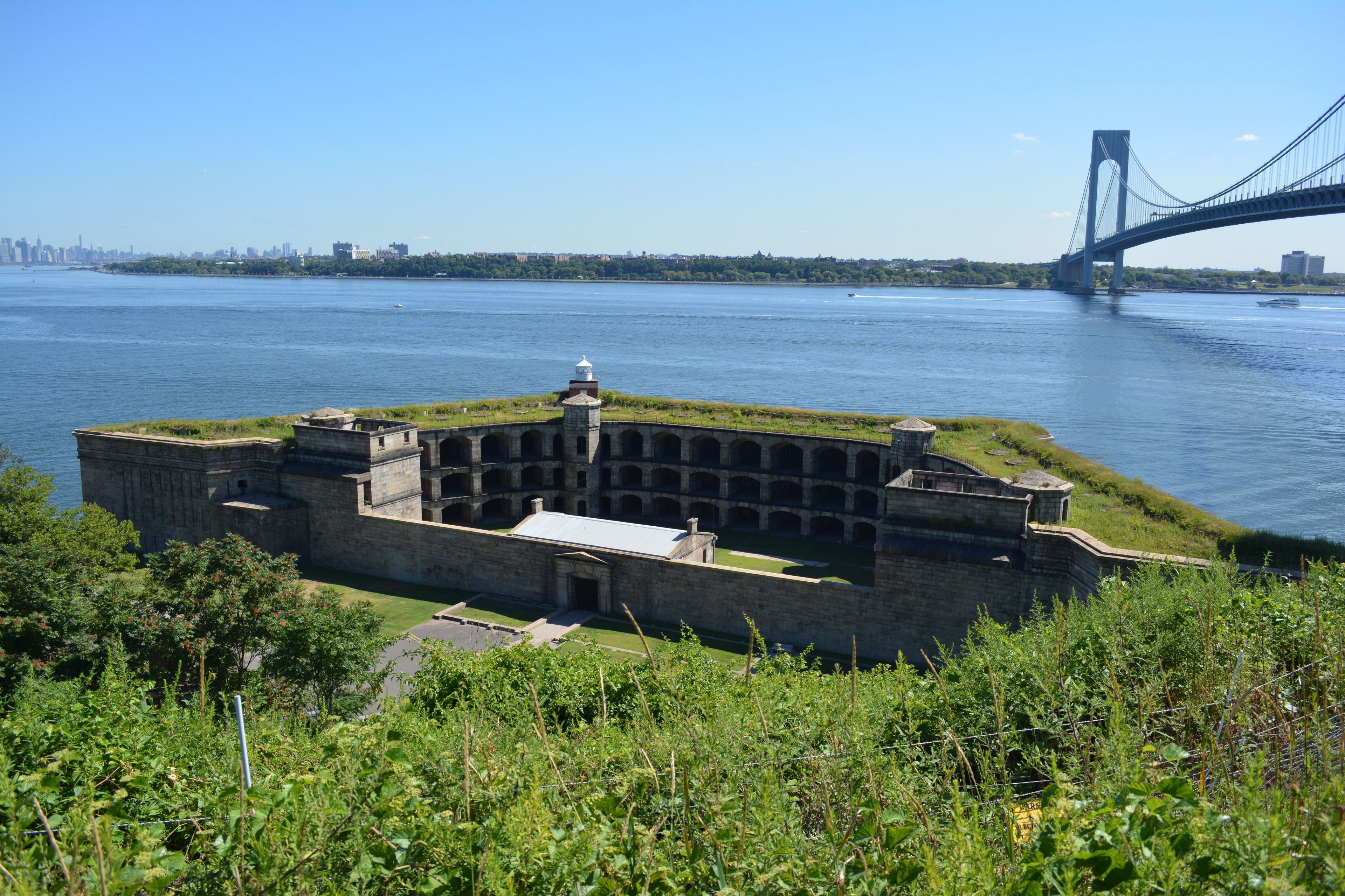 Battery Weeds guards the entrance to the New York harbor.