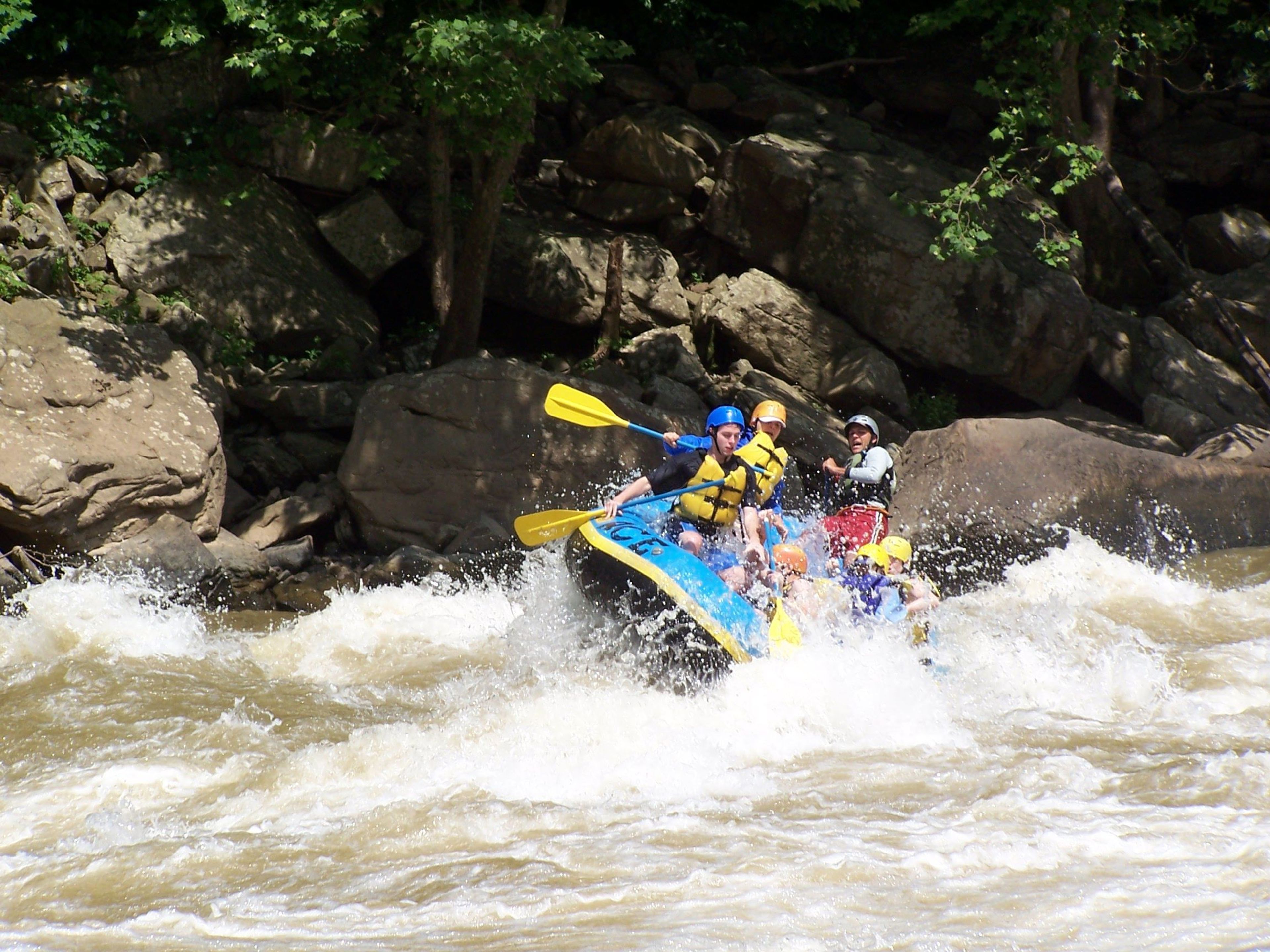 Enjoying the rapids on the Gauley River