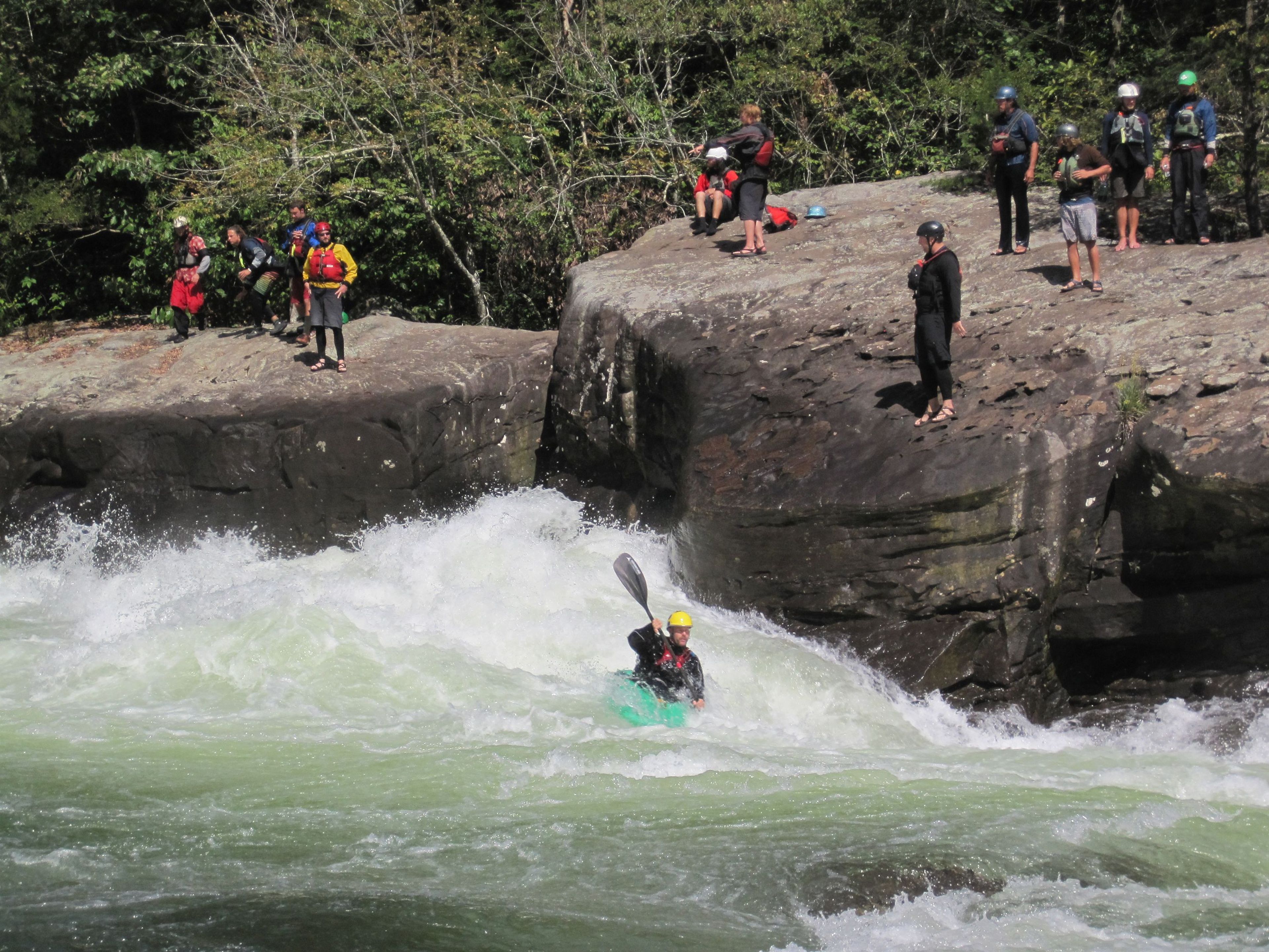 A popular place on the Gauley River - Pillow Rock