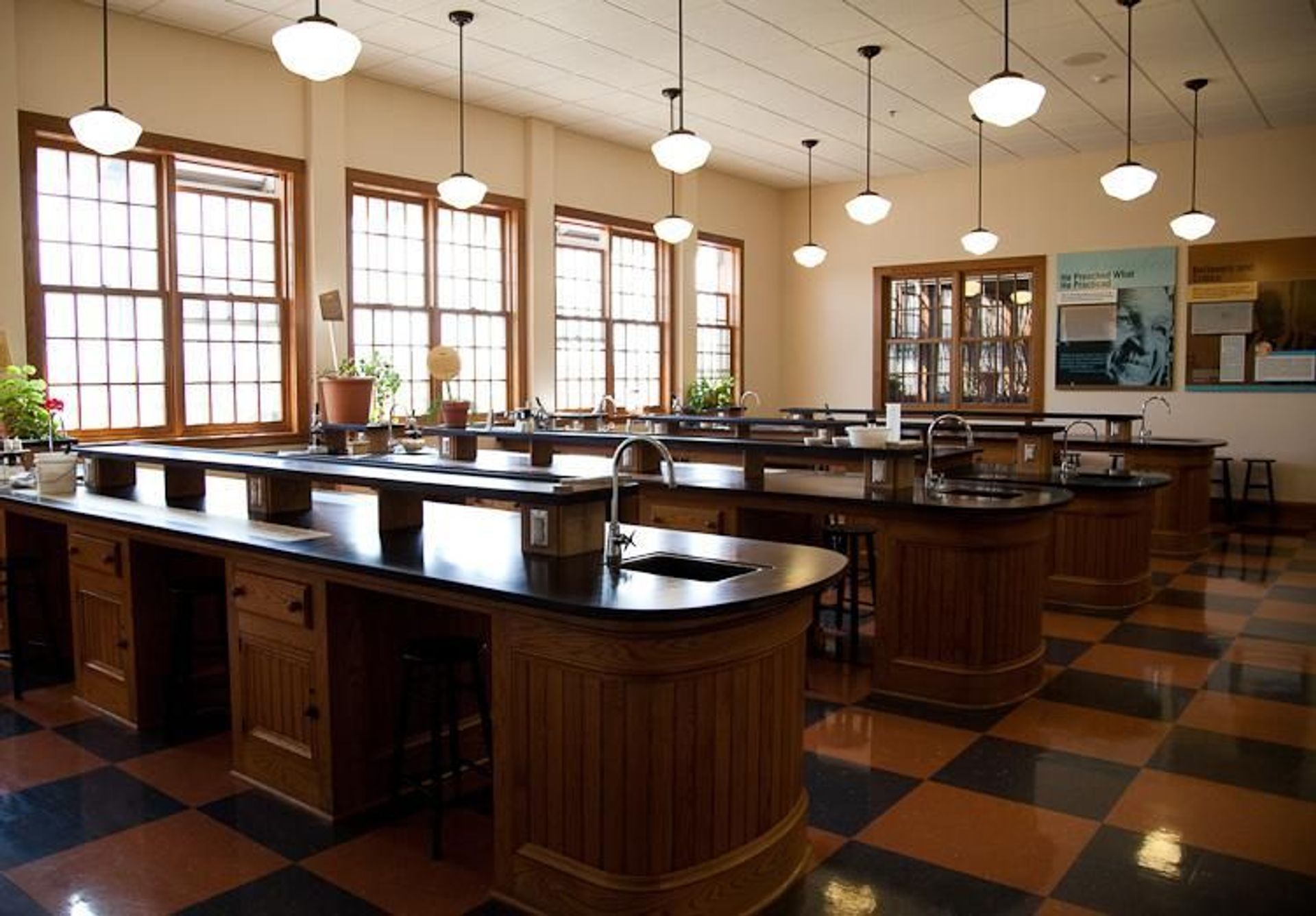 George Washington Carver NM science classroom modeled after one of the George Washington Carver's lab at Tuskegee Institute.