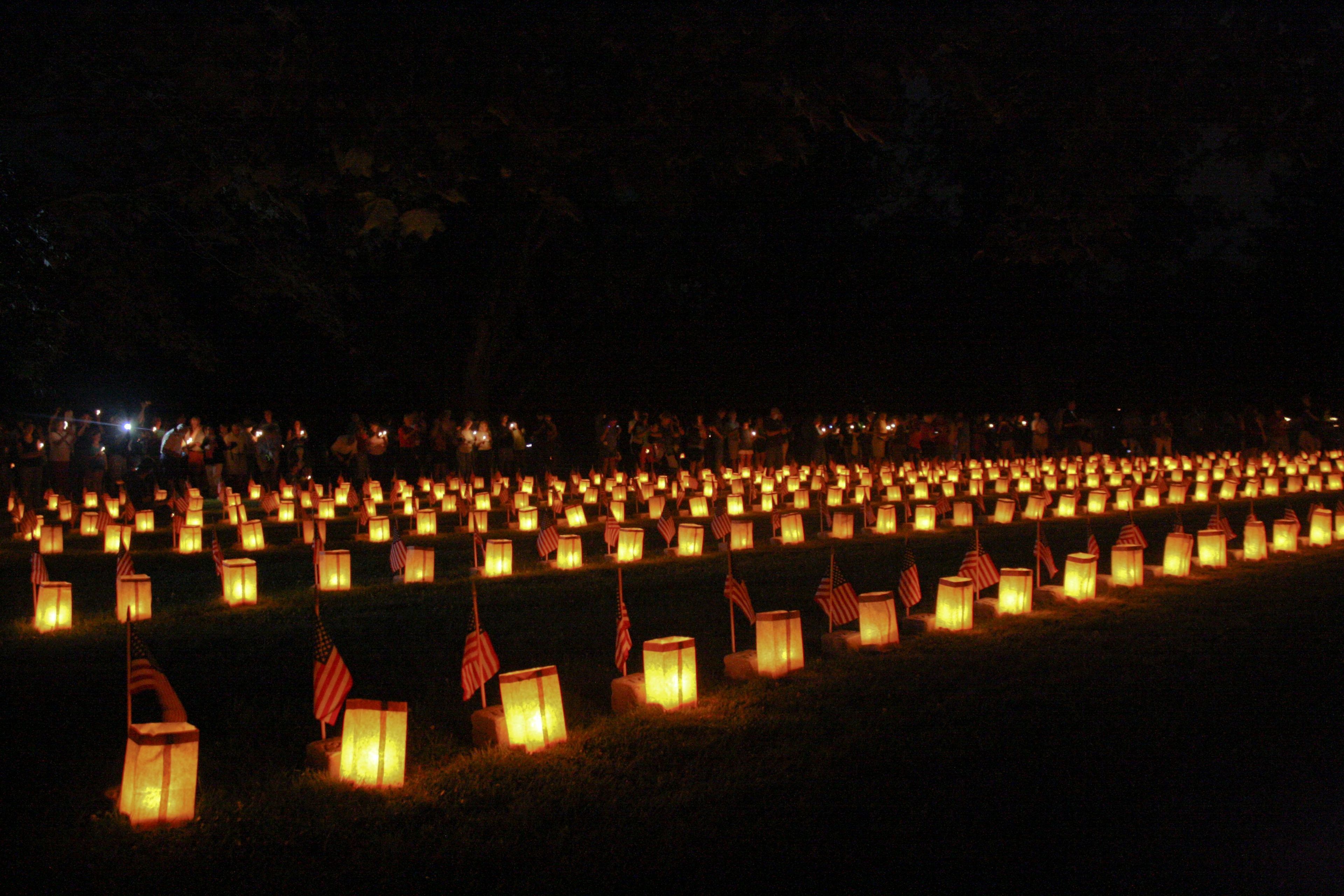 The Soldiers' National Cemetery during special illumination event.