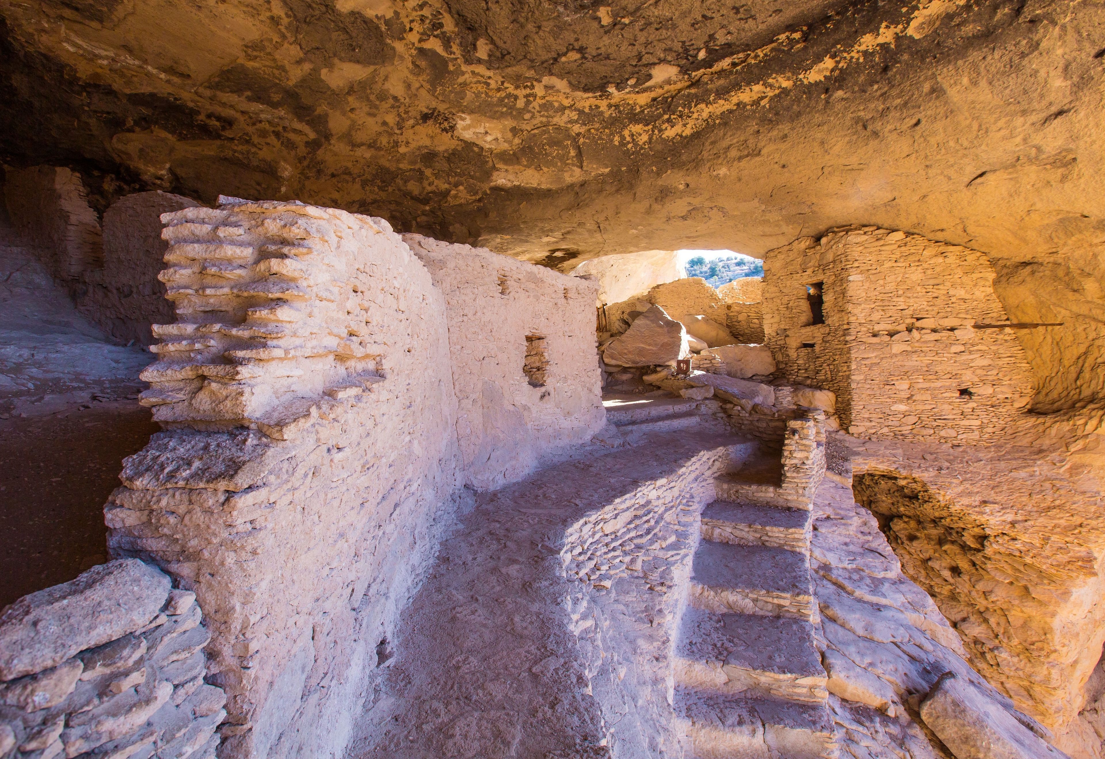 Most of the dwellings walls are original. Some even preserve a builder's fingerprints that are over 700 years old.