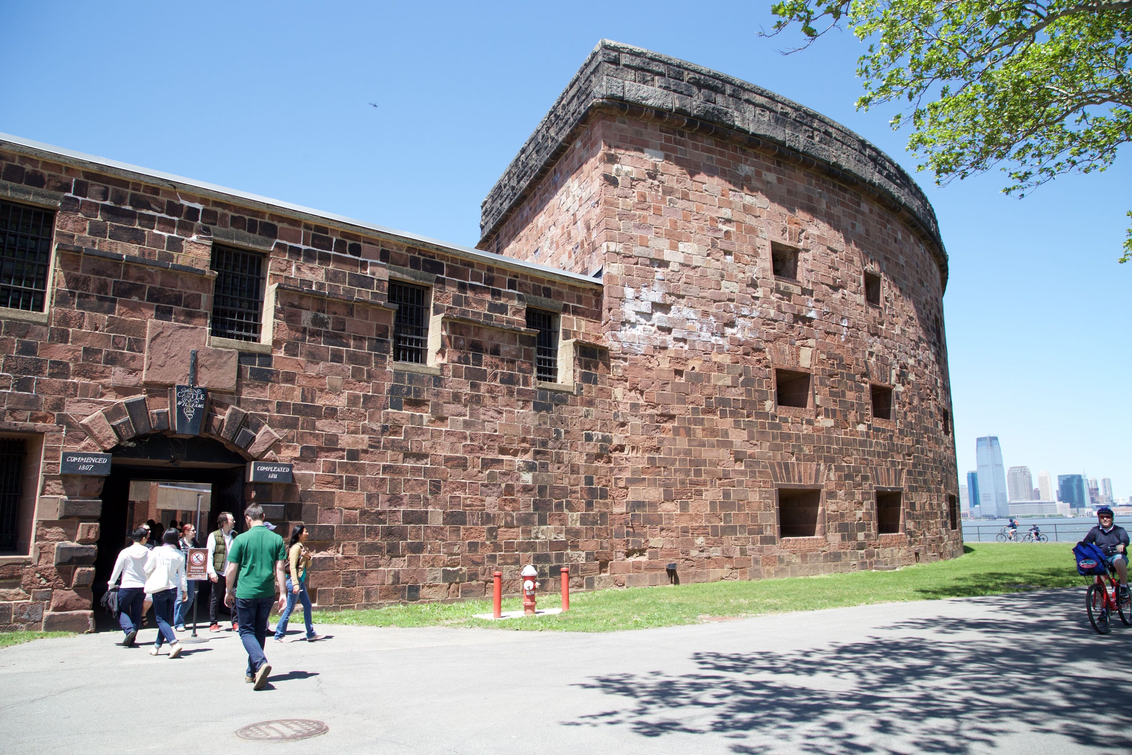 Castle Williams at Governors Island National Monument was constructed in 1811 and was a pioneering design in American fortifications.