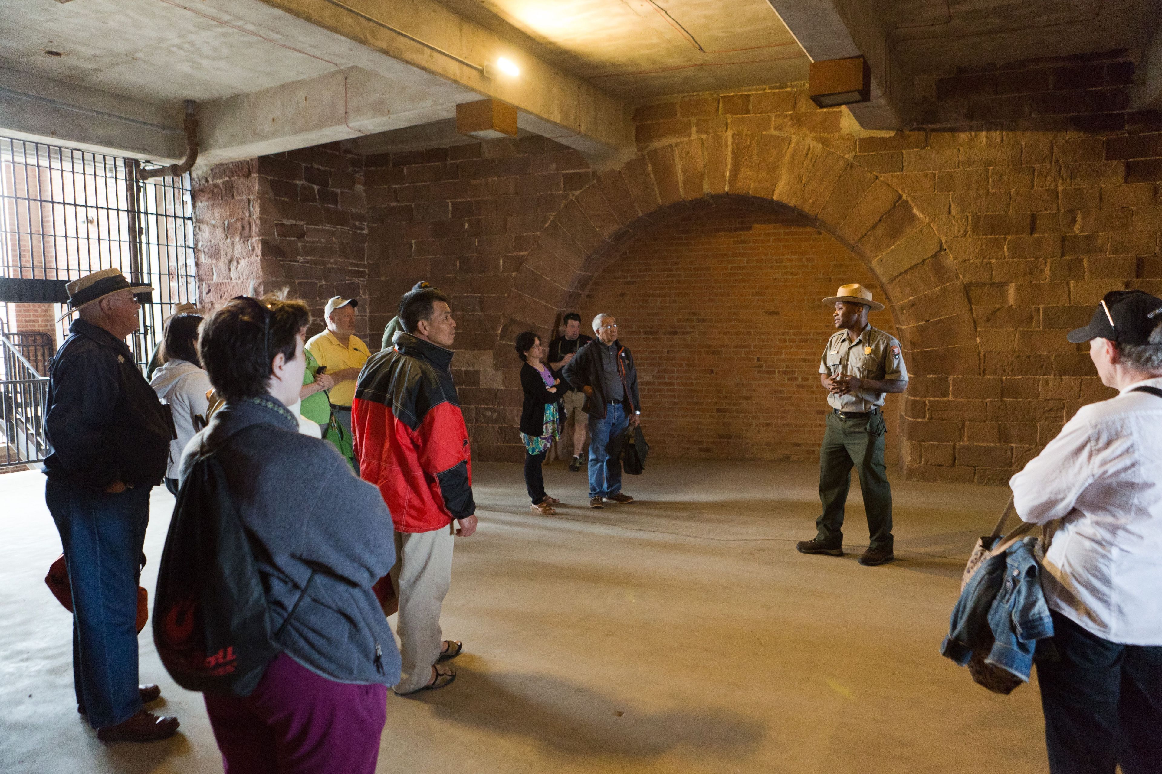 Ranger-led tours of Castle Williams show the pioneering features of fortification architecture that would be used in other masonry forts constructed in the 1800s.