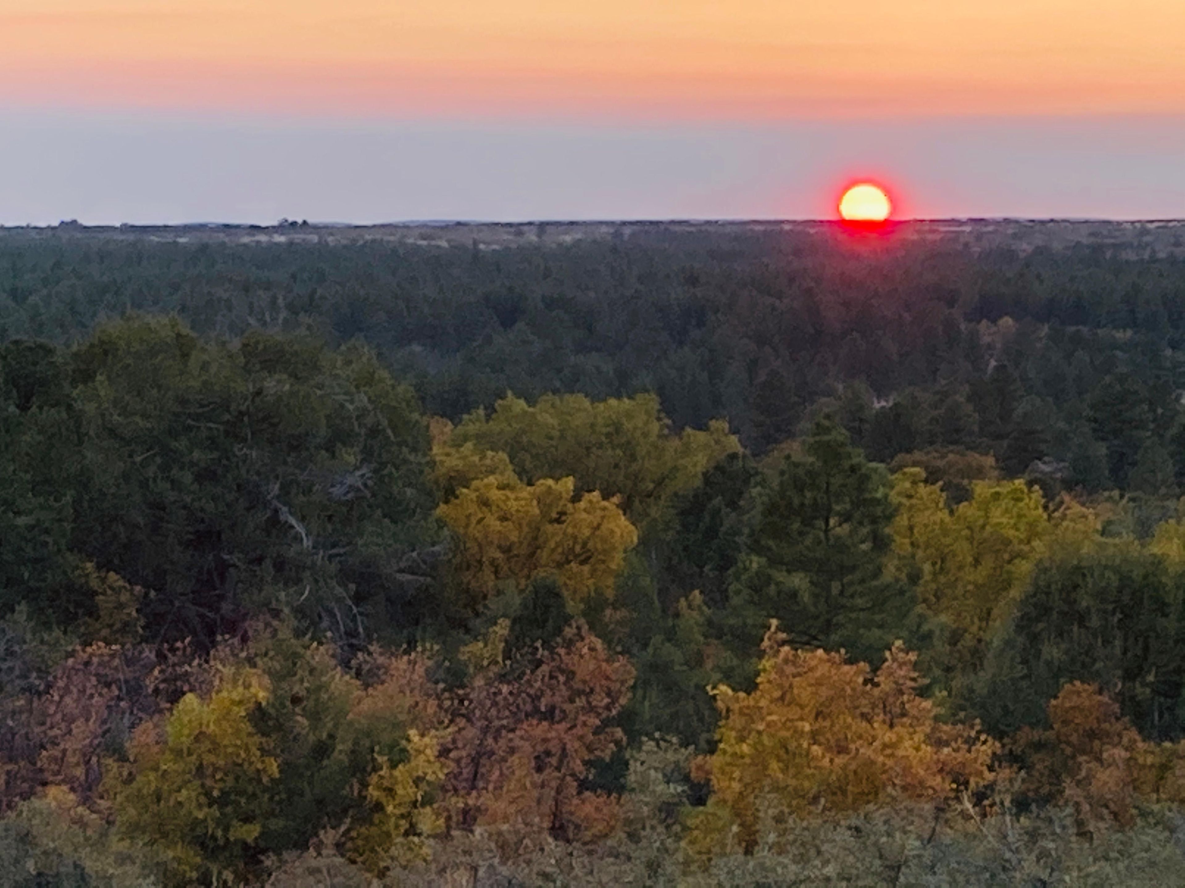 Sunrise and sunsets hallmark the vast landscapes of the monument.