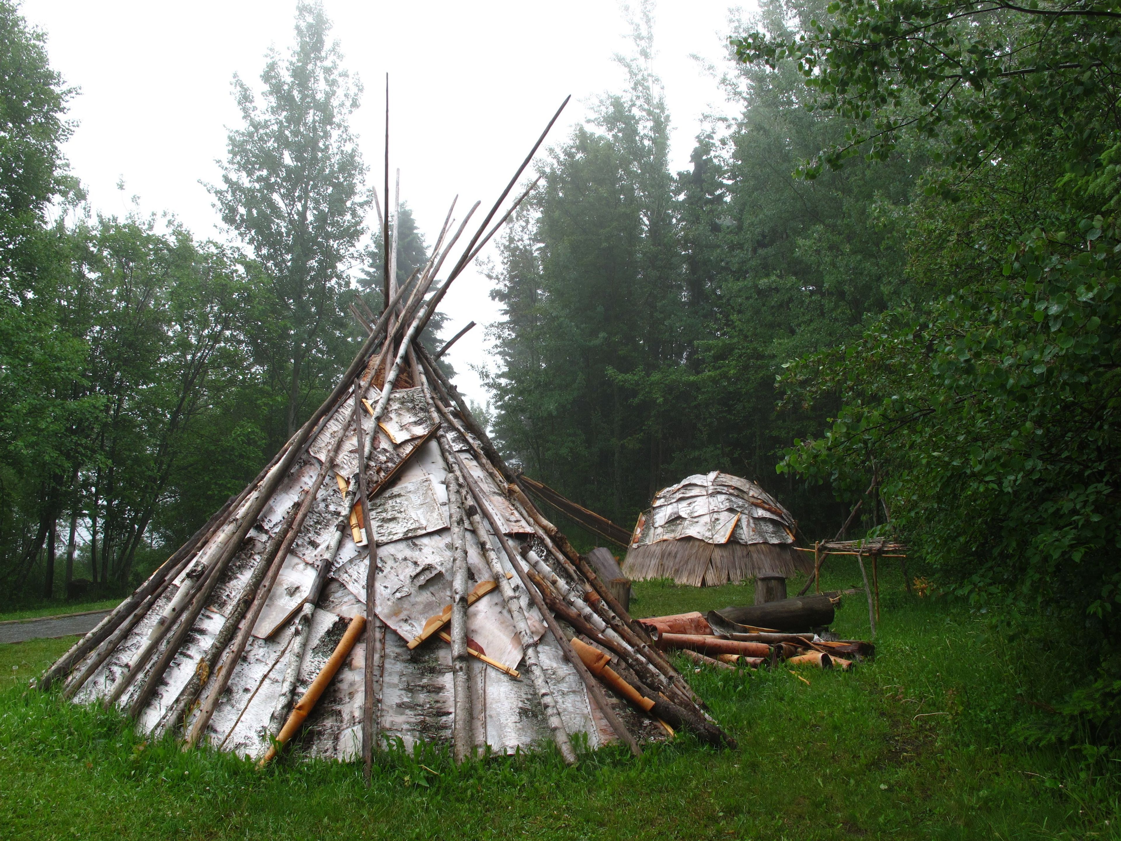 The Ojibwe Village is located in the Historic Depot