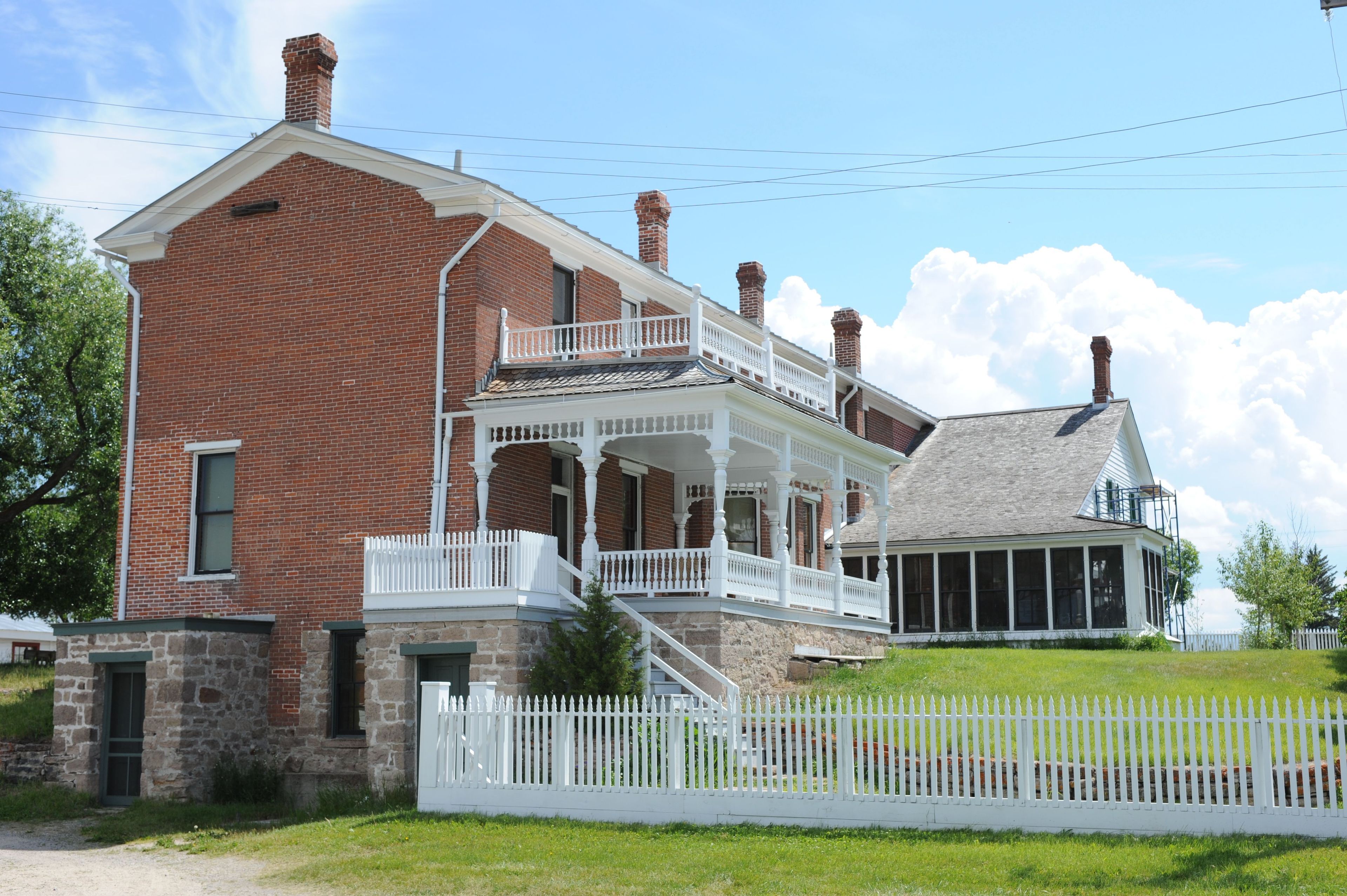 The rear portion of the ranch house was an addition put on by Conrad Kohrs in 1891.