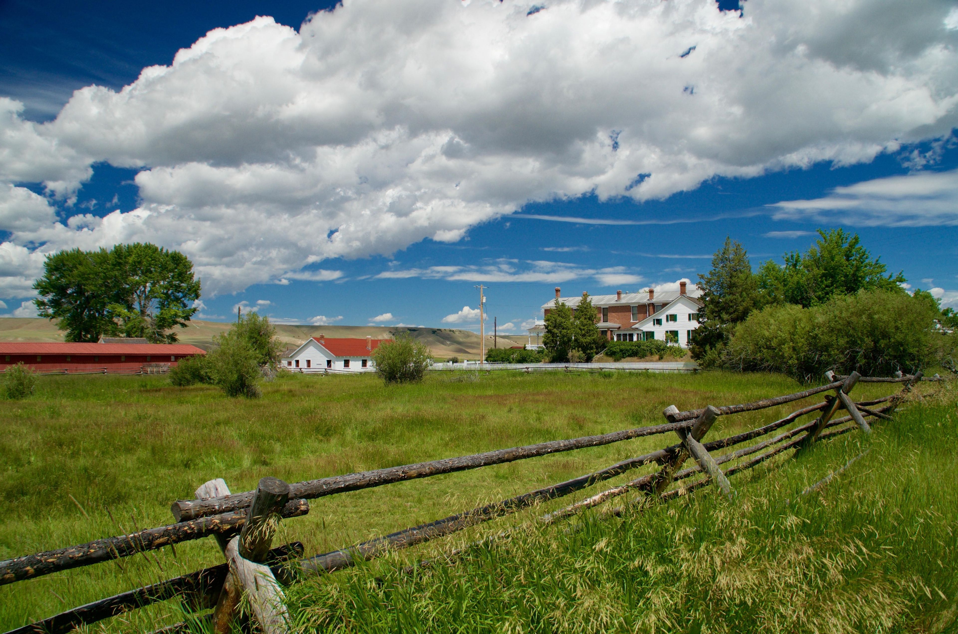 Many people are surprised by the first glimpse of the historic ranch buildings.