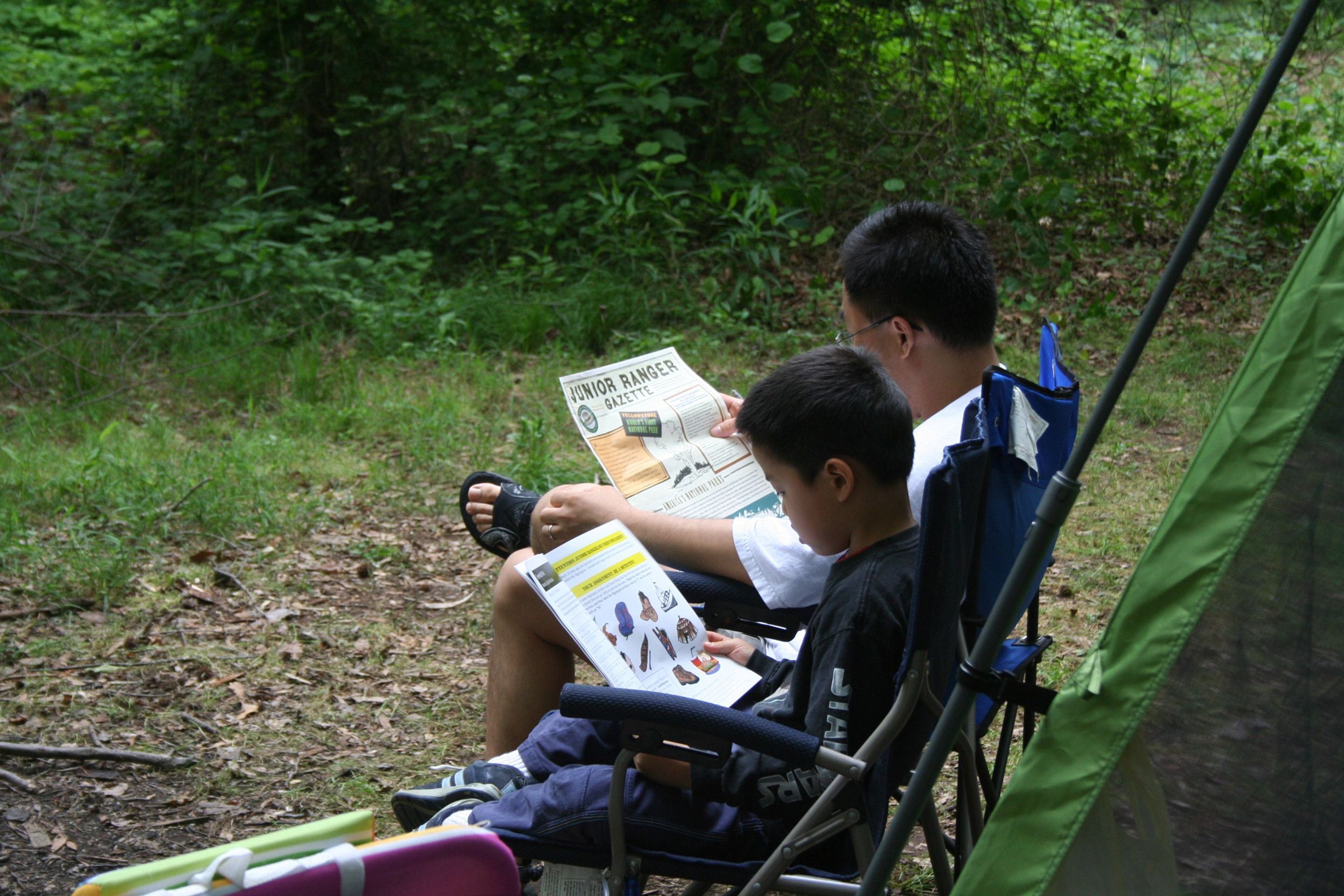 A family weekend getaway at the Greenbelt Park campground