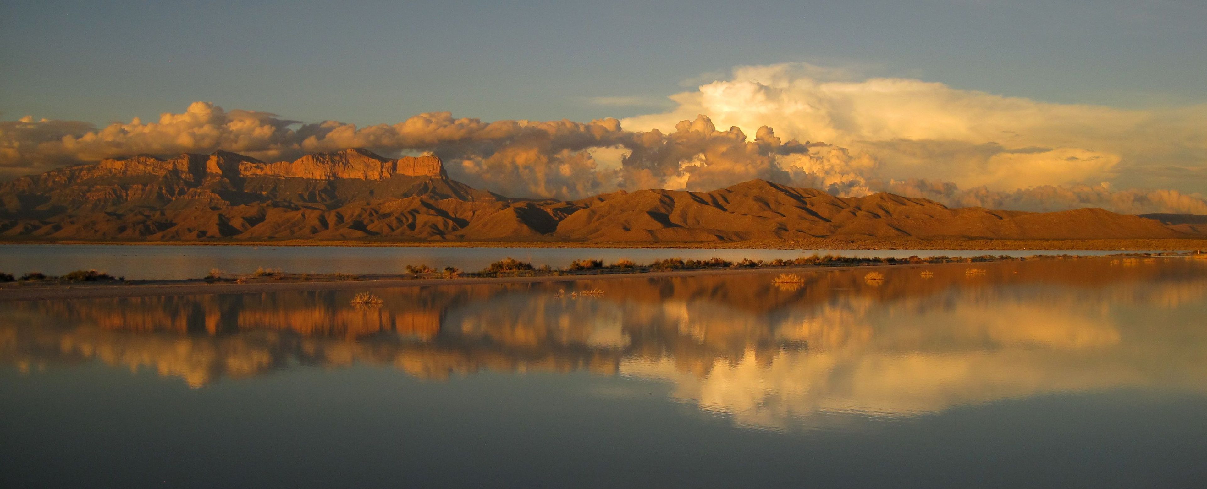 After the monsoon storms, the salt flats will often become flooded creating a seasonal lake.