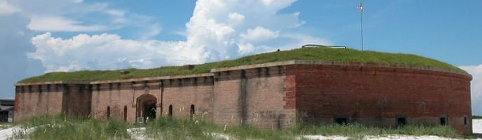 Fort Massachusetts is one of the four forts built in 1800s preserved by Gulf Islands National Seashore.