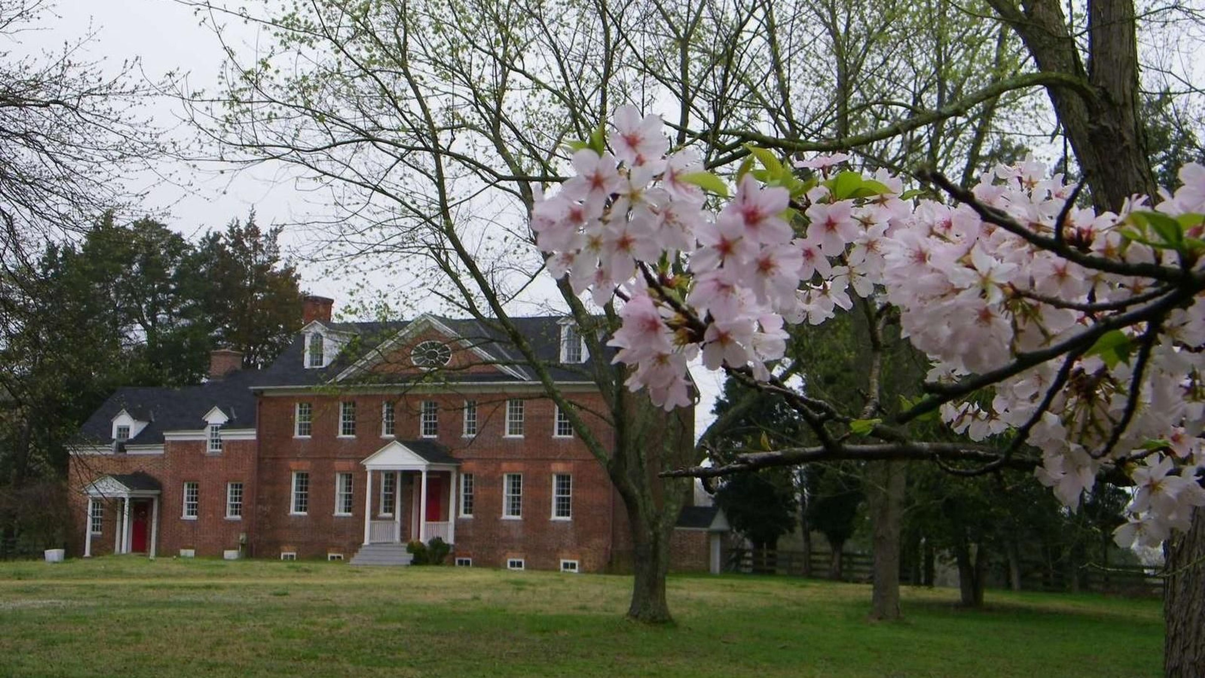 Harmony Hall is a two and a half story Georgian style house built in 1723.